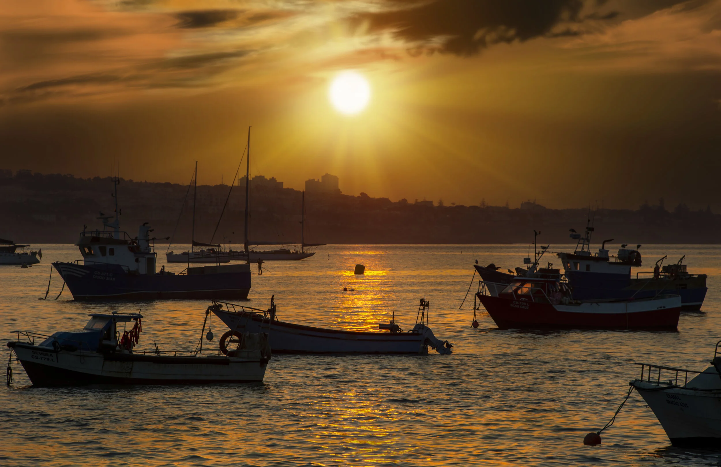 Baia de Cascais, Portugal. Sunrise