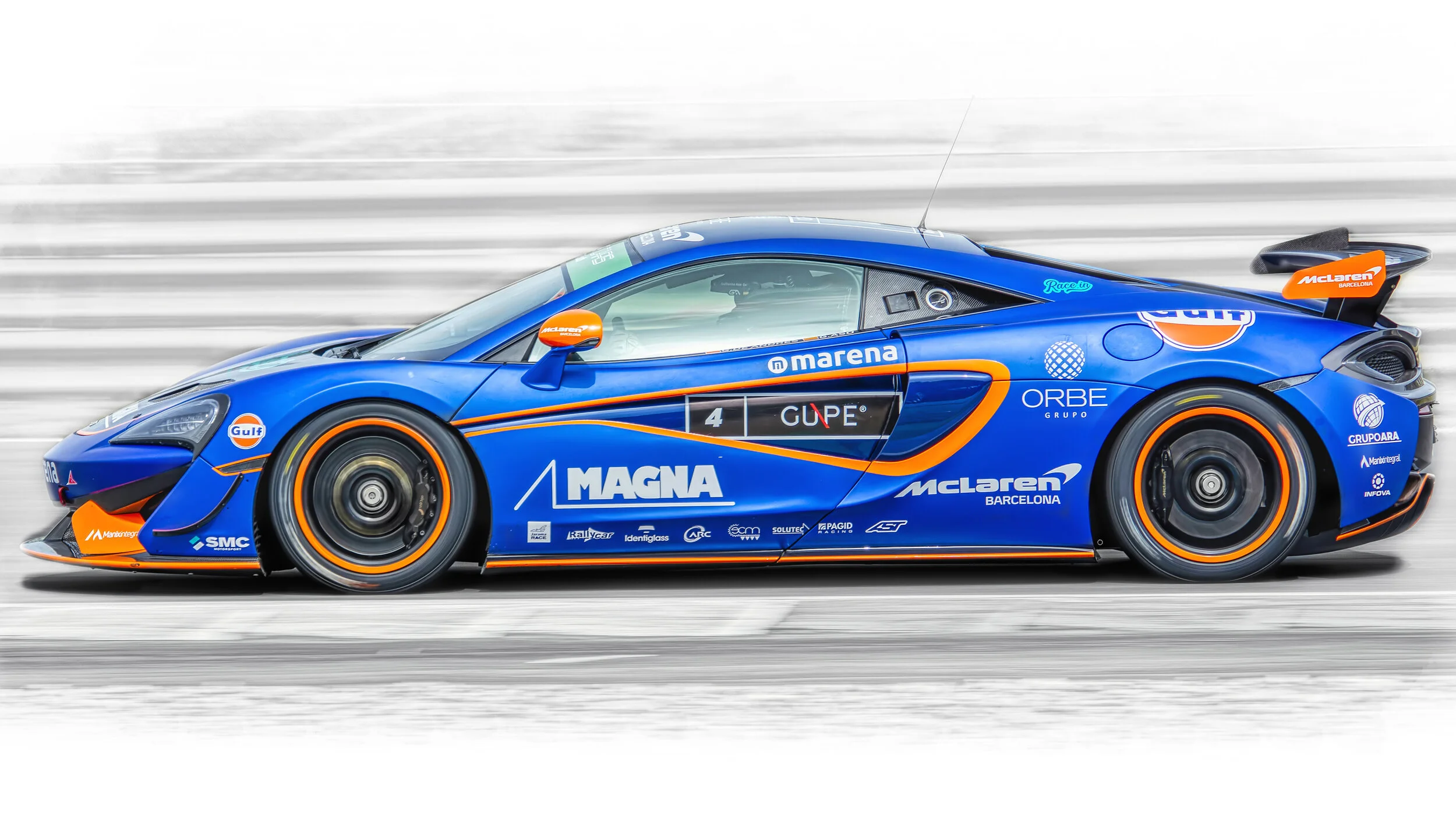 Estoril Circuit, Portugal. Estoril Super Racing Series Race July 2021. McLaren 570S GT4