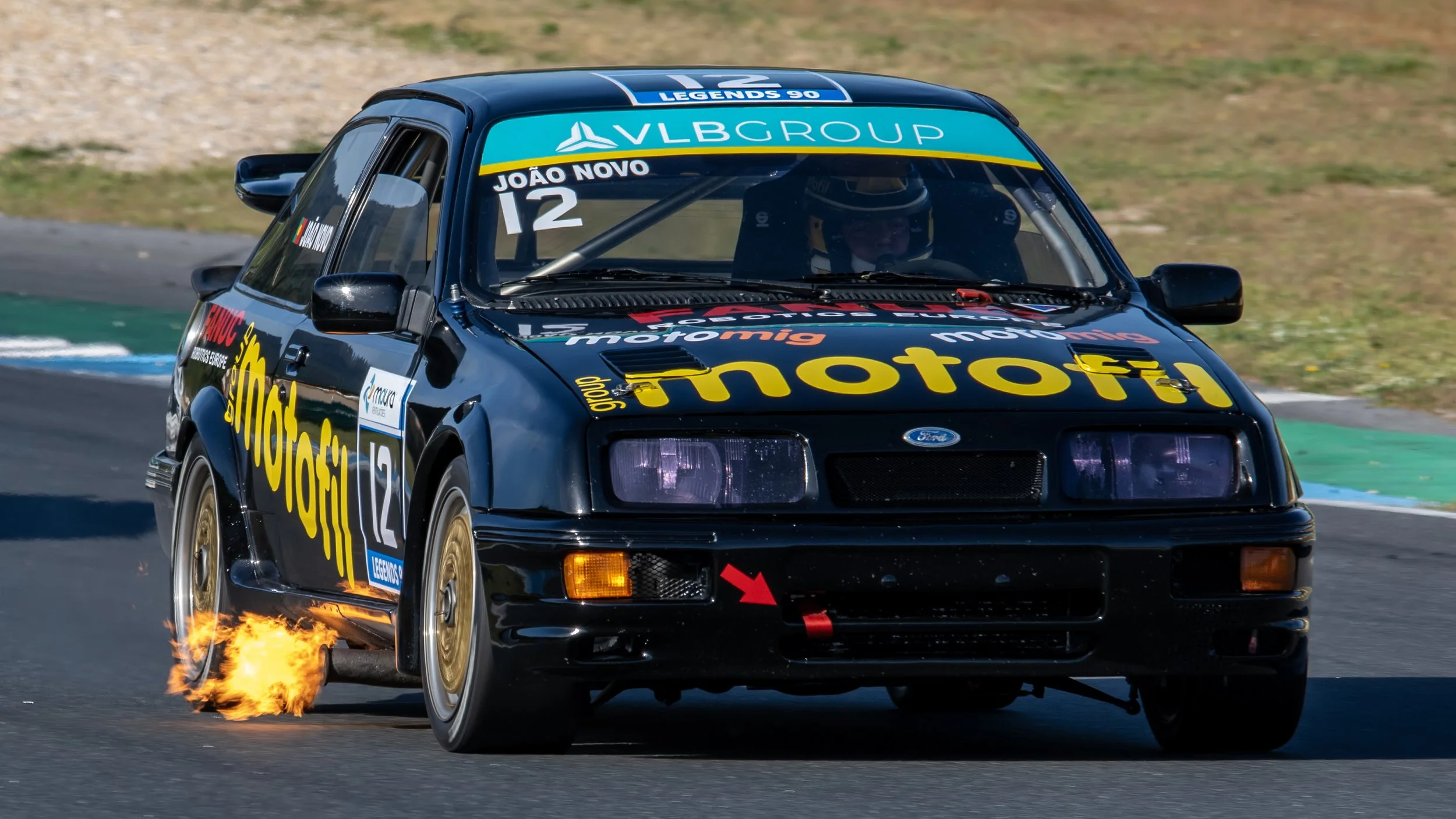 Estoril Circuit, Portugal. Cascais Racing Weekend - CPVL Race 2. FORD SIERRA RS 500
