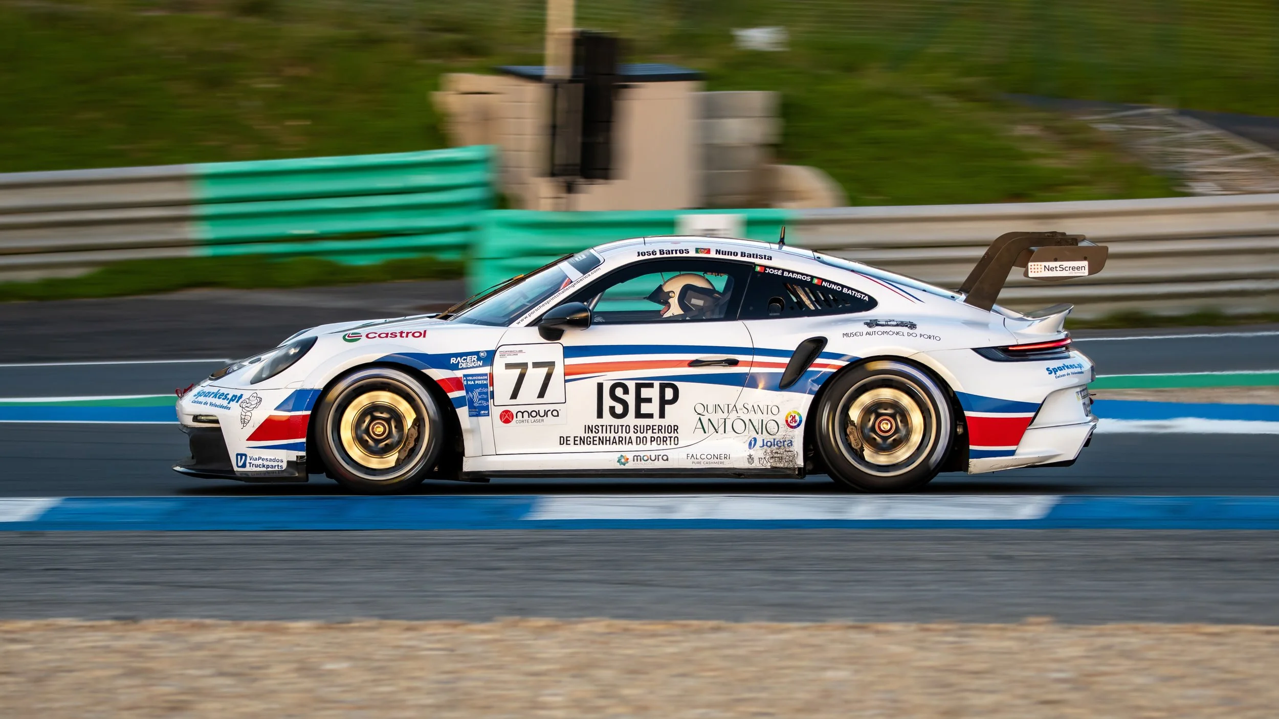 Estoril Circuit, Portugal. Porsche Sprint Challenge Ibérica Grand Finale Nov 2025. Porsche 992 GT3 Cup
