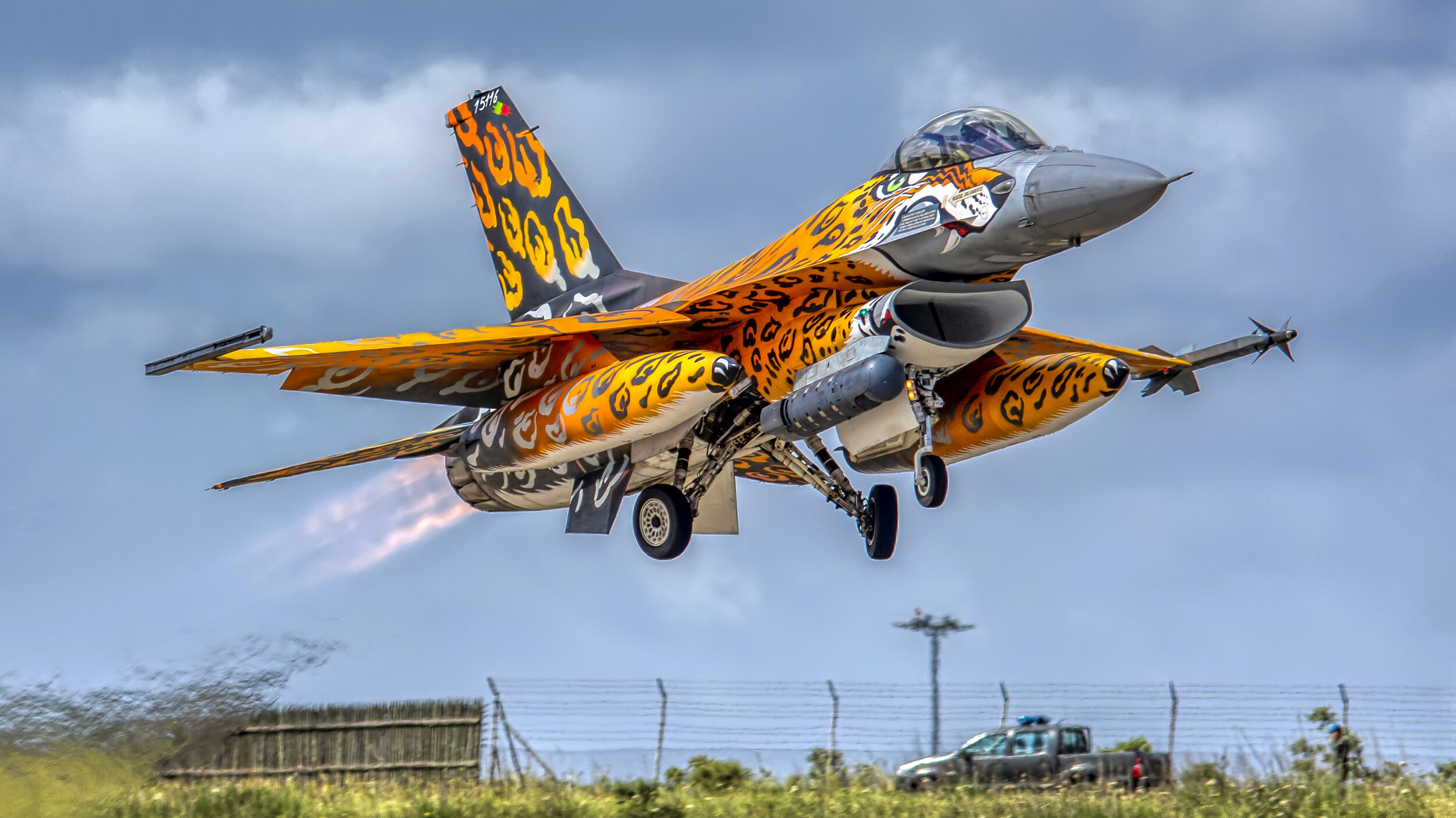 NTM 2021 FAP BA Nº11 LPBJ - Beja.
FAP 15116 General Dynamics F-16MLU Special Livery
