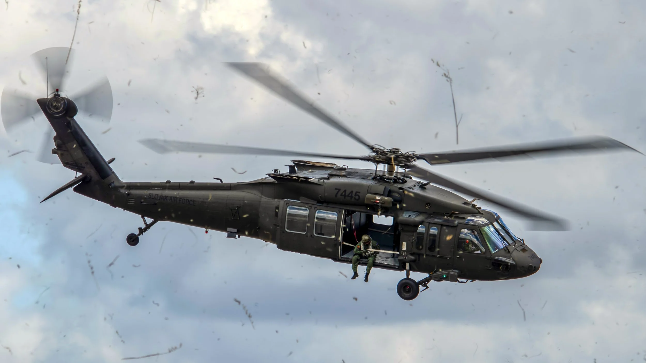 FAP BA11, Beja, Portugal. Hot Blade 2021.
7445 Slovakia Air Force Sikorsky UH-60M Black Hawk