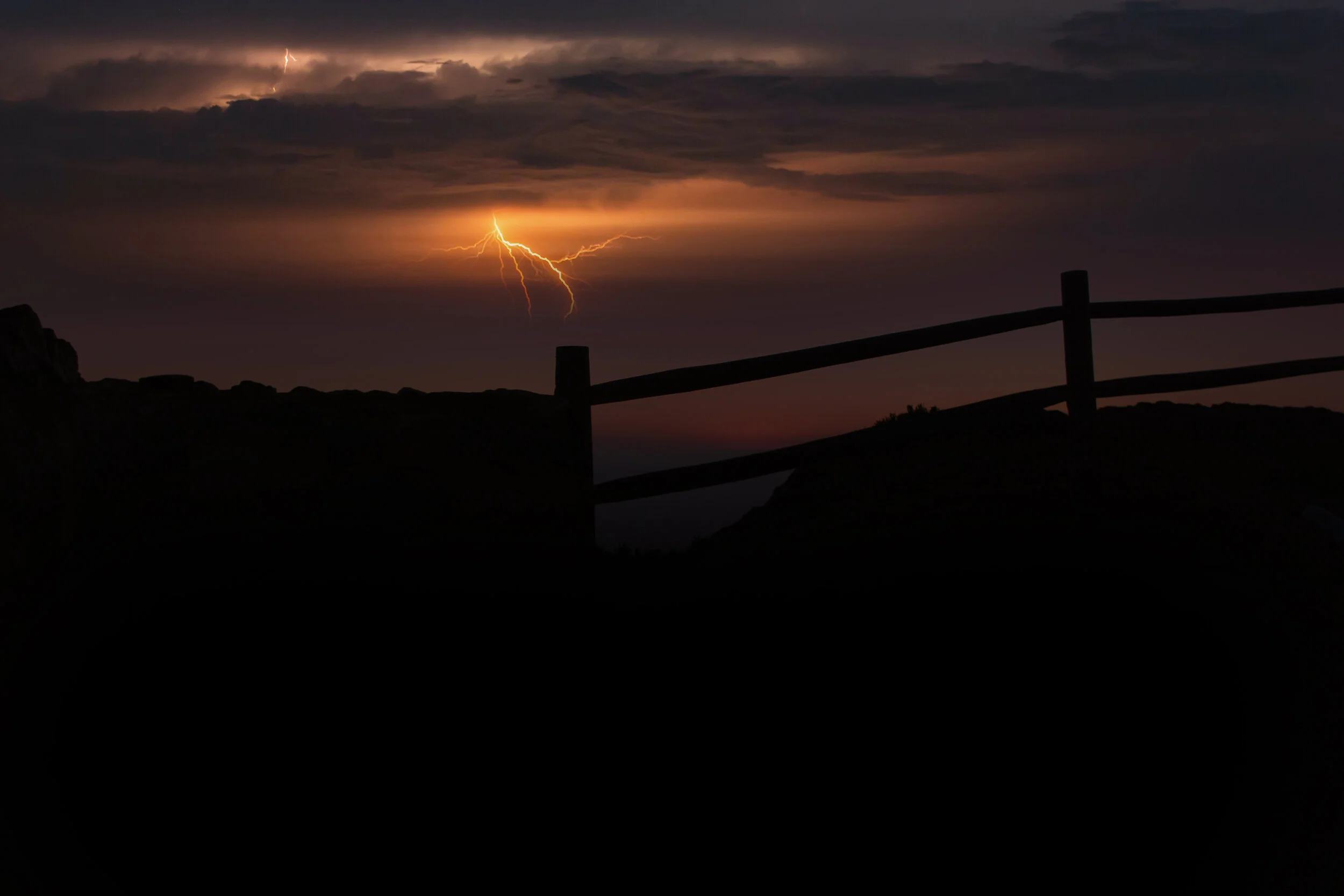 Cabo da Roca, Portugal. Stormy Sunset. 