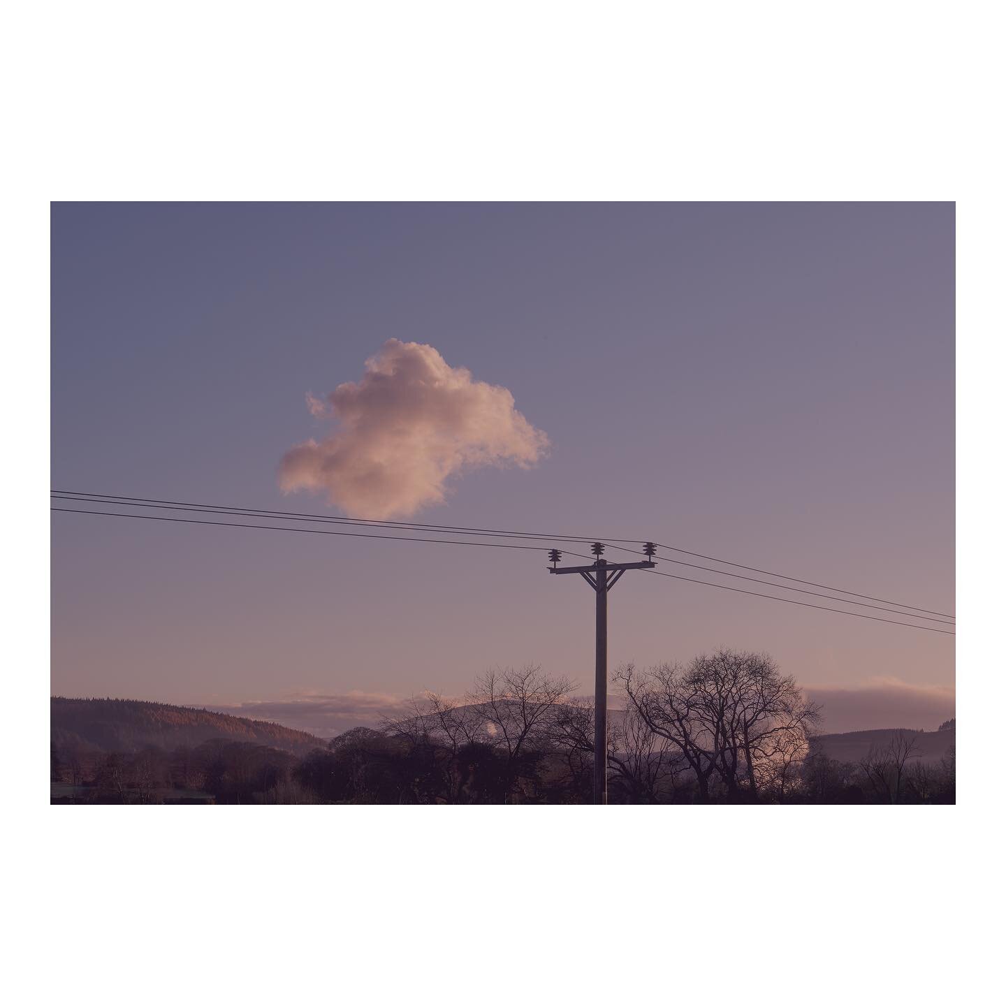 Rothes , Scotland, Nov 23 - As I drove home this afternoon this cloud almost resting on the telephone wire looked quite beautiful and calm. We had a lot of bad weather this year and days like today where everything is just still is welcome.
.
#clouds