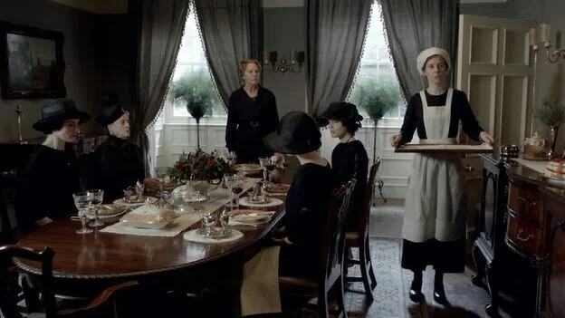 A terrible picture of the Dining Room..although you can see it is a charming room.