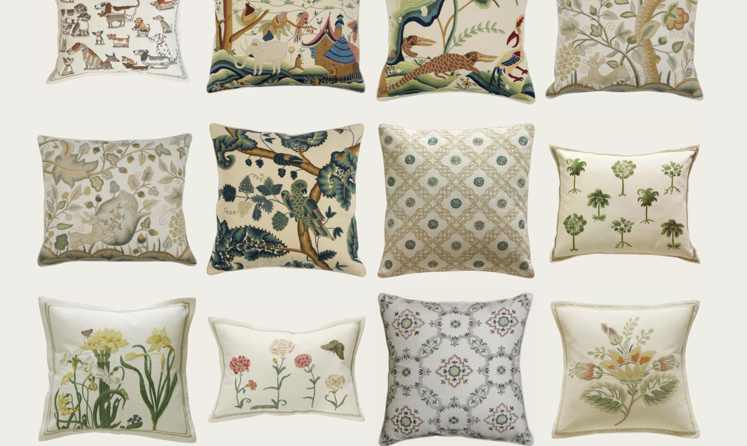 A selection of some of the cushions at Chelsea Textiles