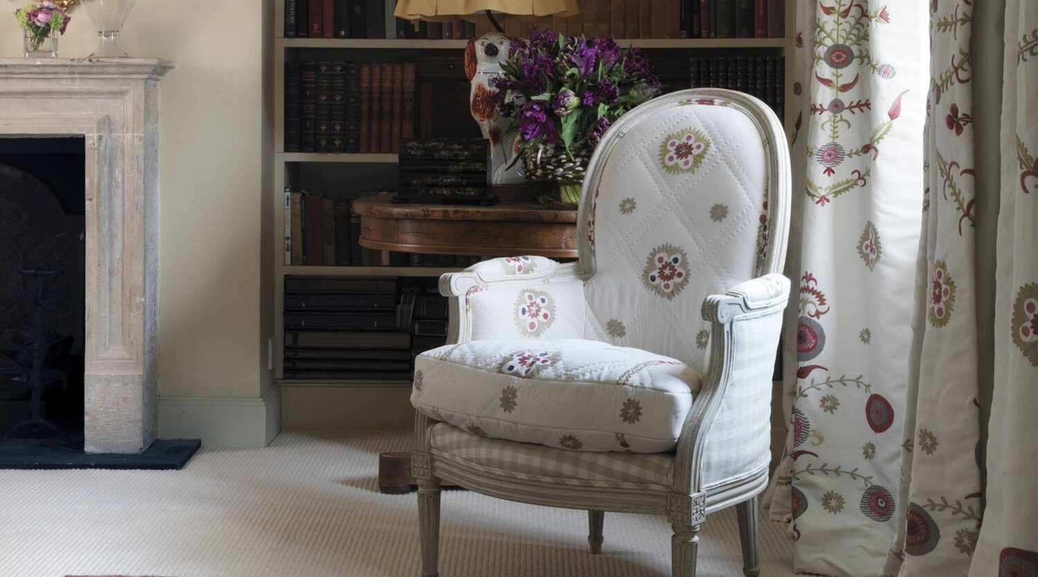 An interior by Kit Kemp using Chelsea Textiles