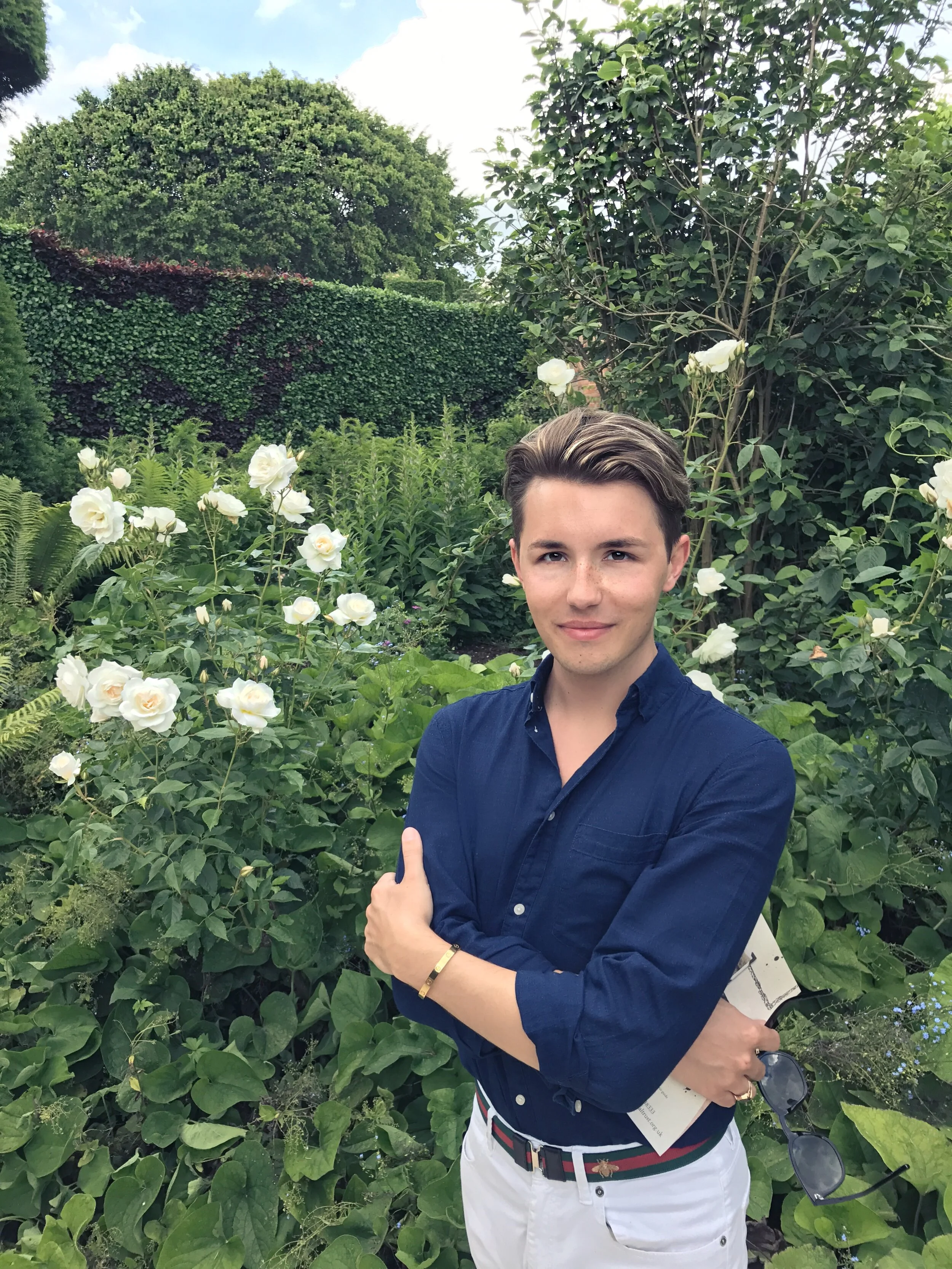 Amongst the roses at Hidcote