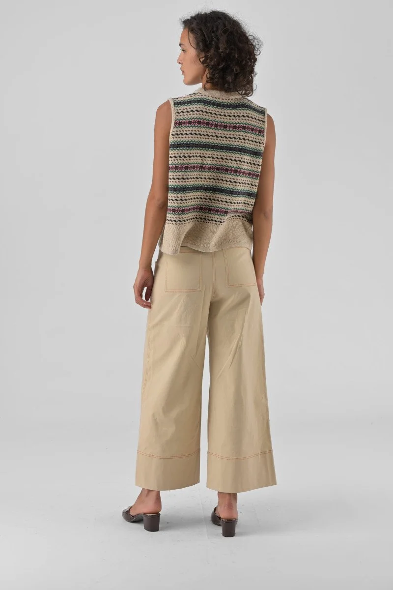 Pantalon olivie ecru