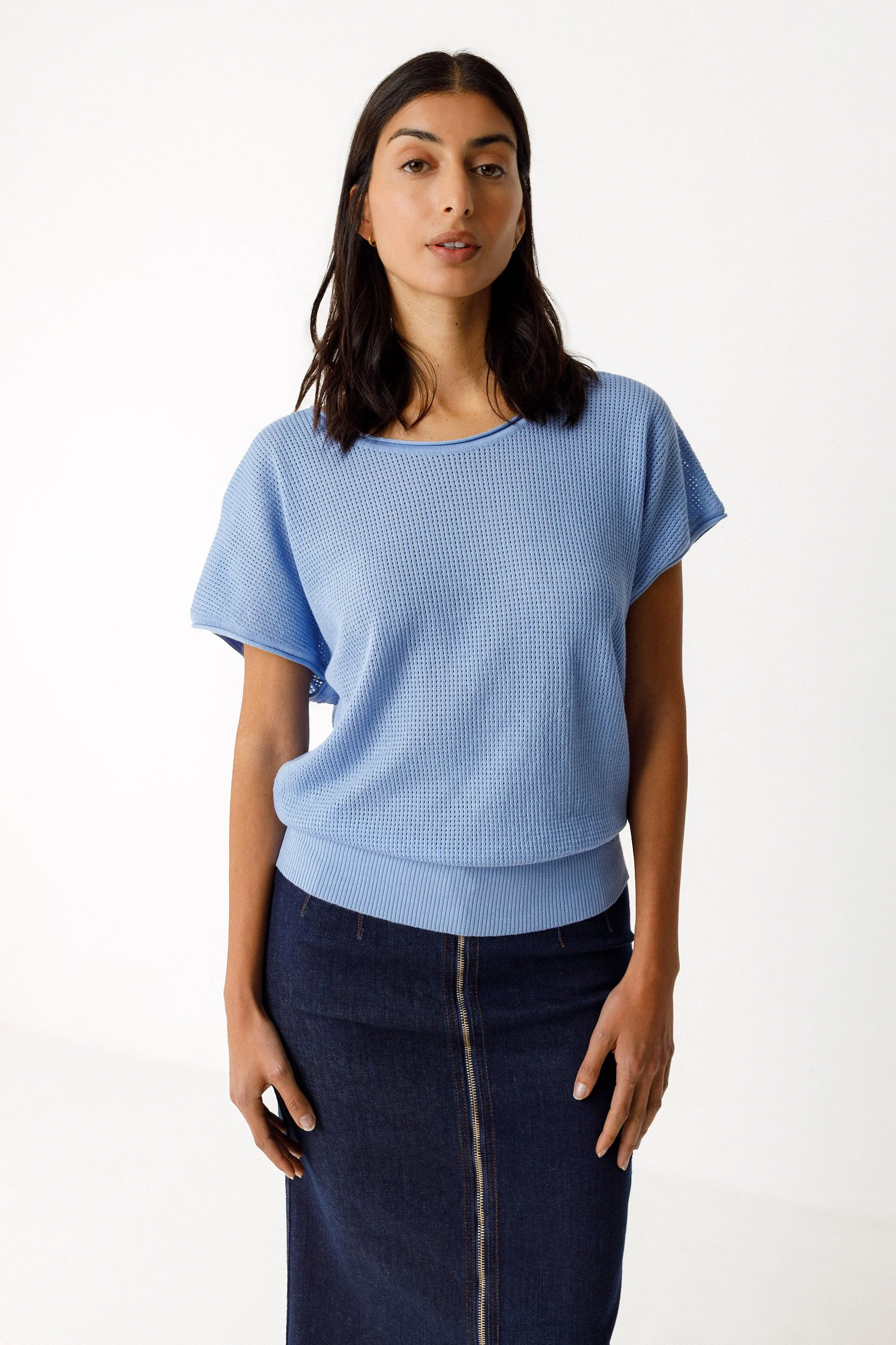 T shirt zelia SKFK Bleu lavande