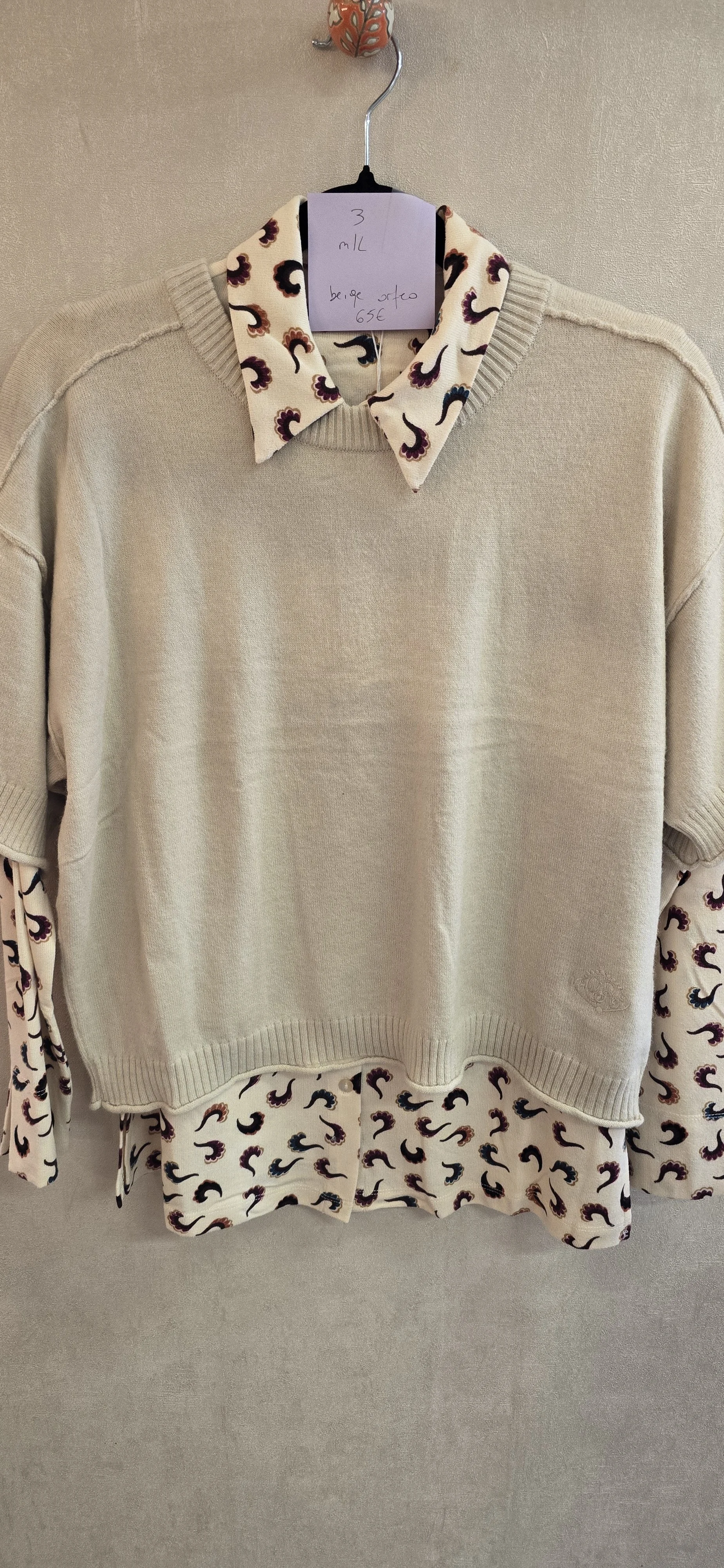 Pull écru M/L