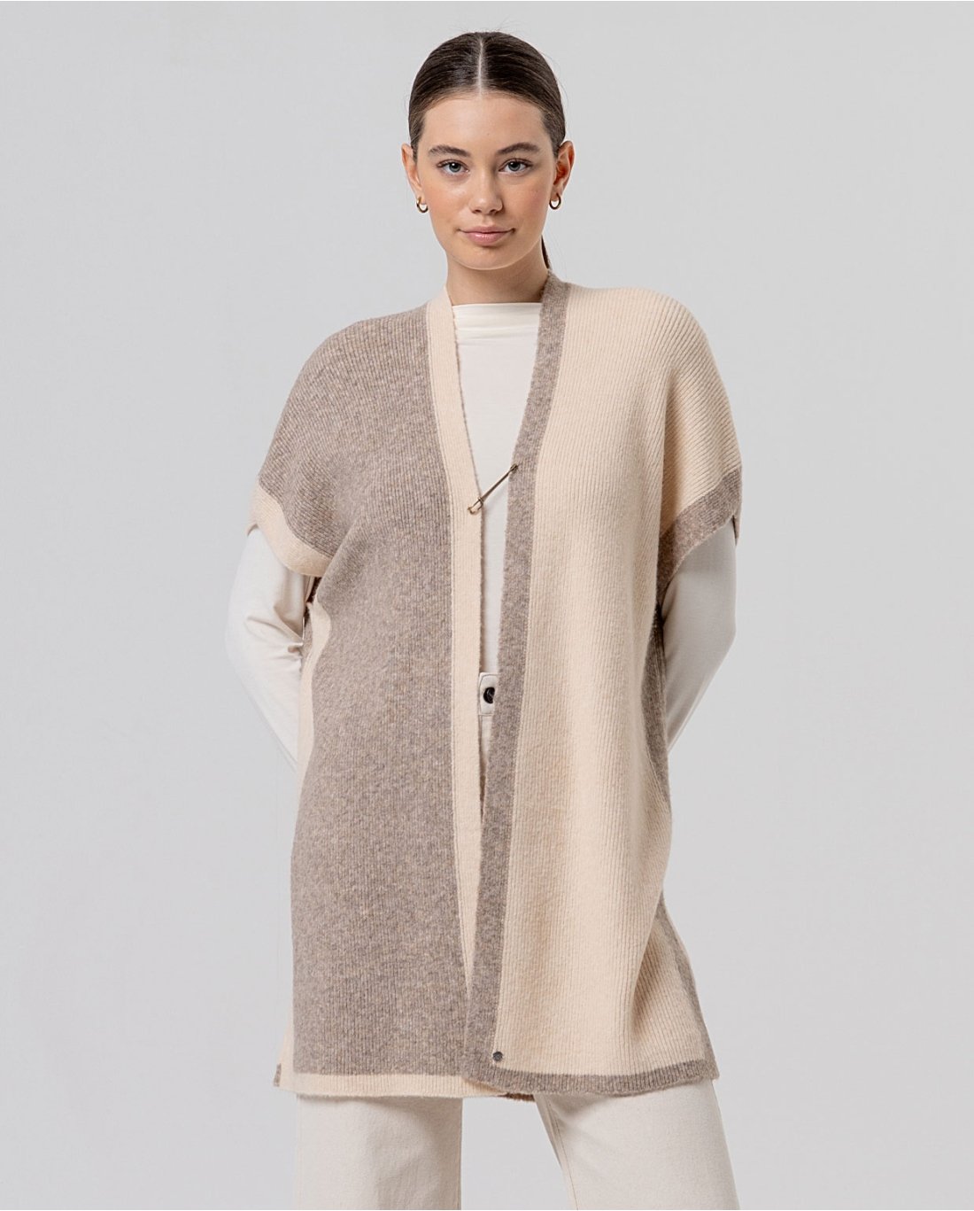 Poncho bi color les lavandines.jpg