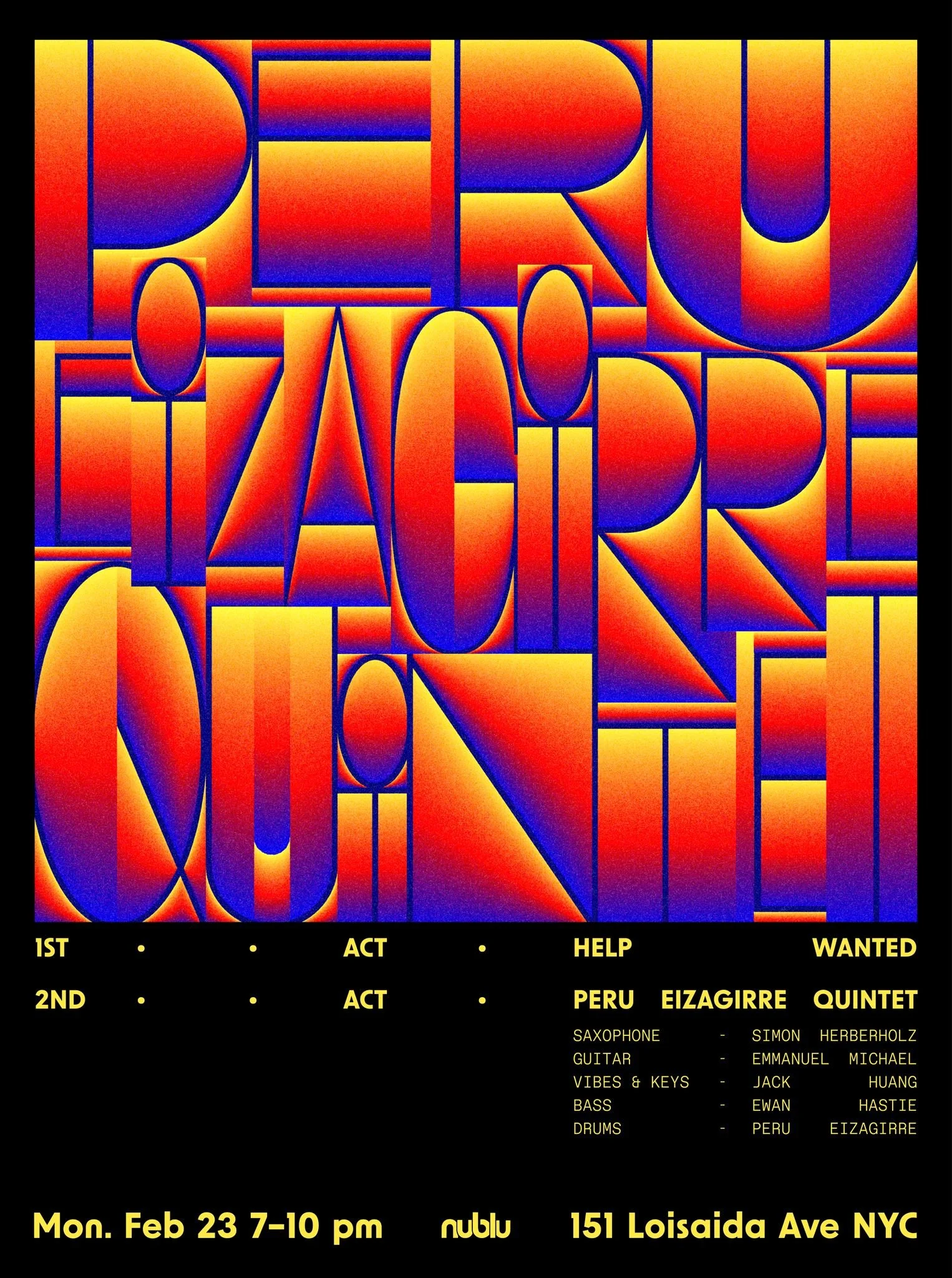 Peru Eizagirre Quintet + Help Wanted @ Nublu