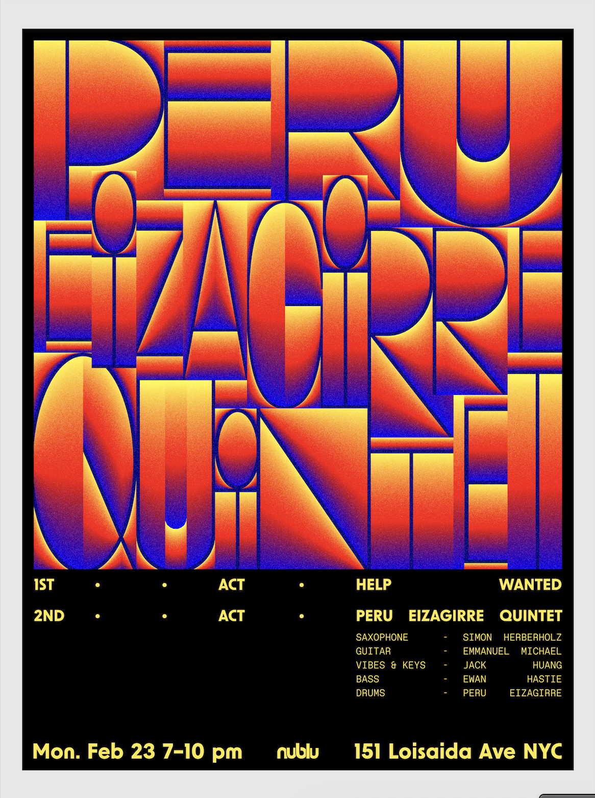 Peru Eizagirre Quintet @ Nublu