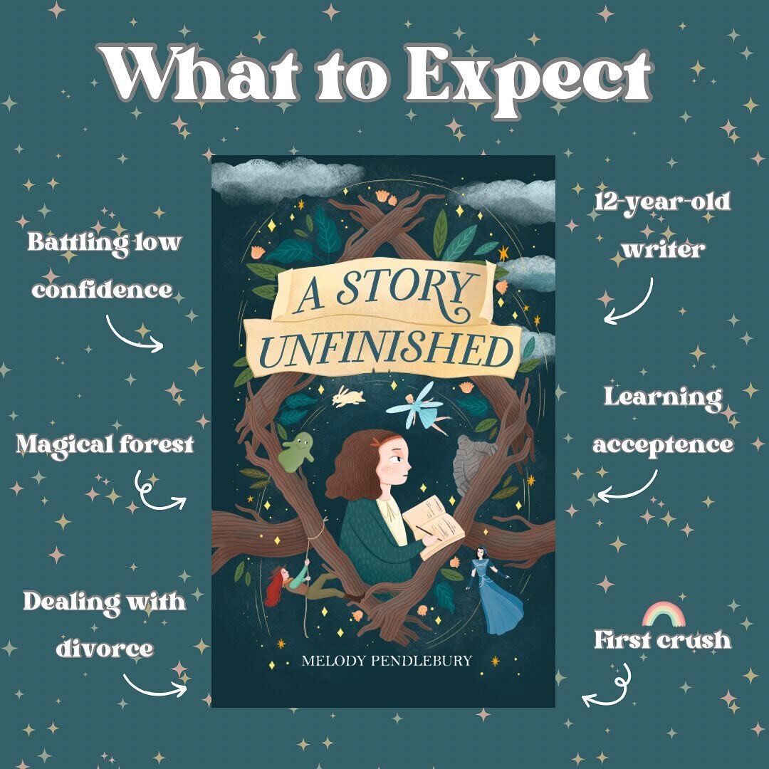 Curious about what to expect from A Story Unfinished? Here are some little teasers about what&rsquo;s included in this magical story ✨

A Story Unfinished deals with topics such as accepting yourself and your emotions, gaining confidence, dealing wit