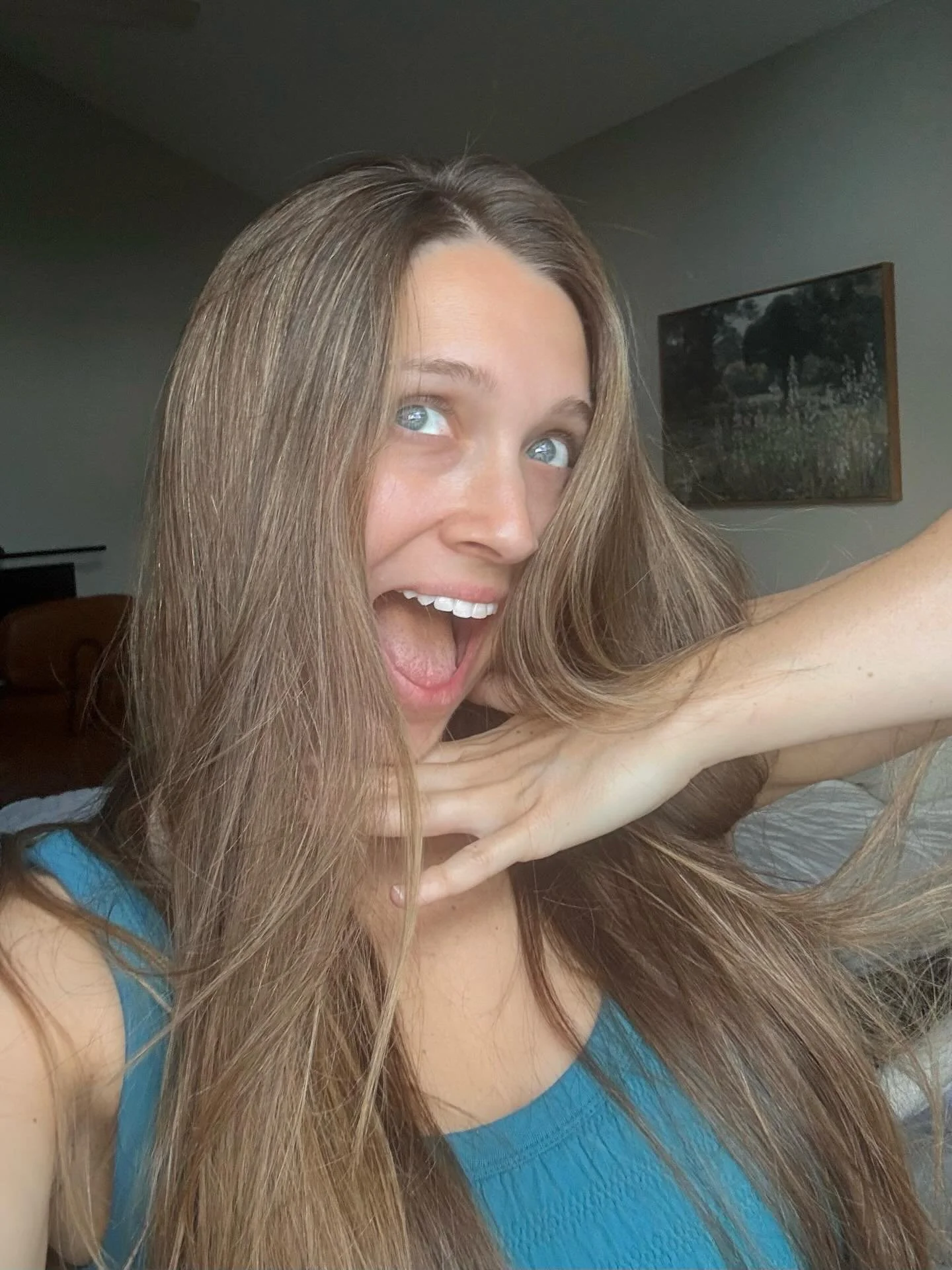 The face of a girl who just signed something contract shaped 🤫✍️😱