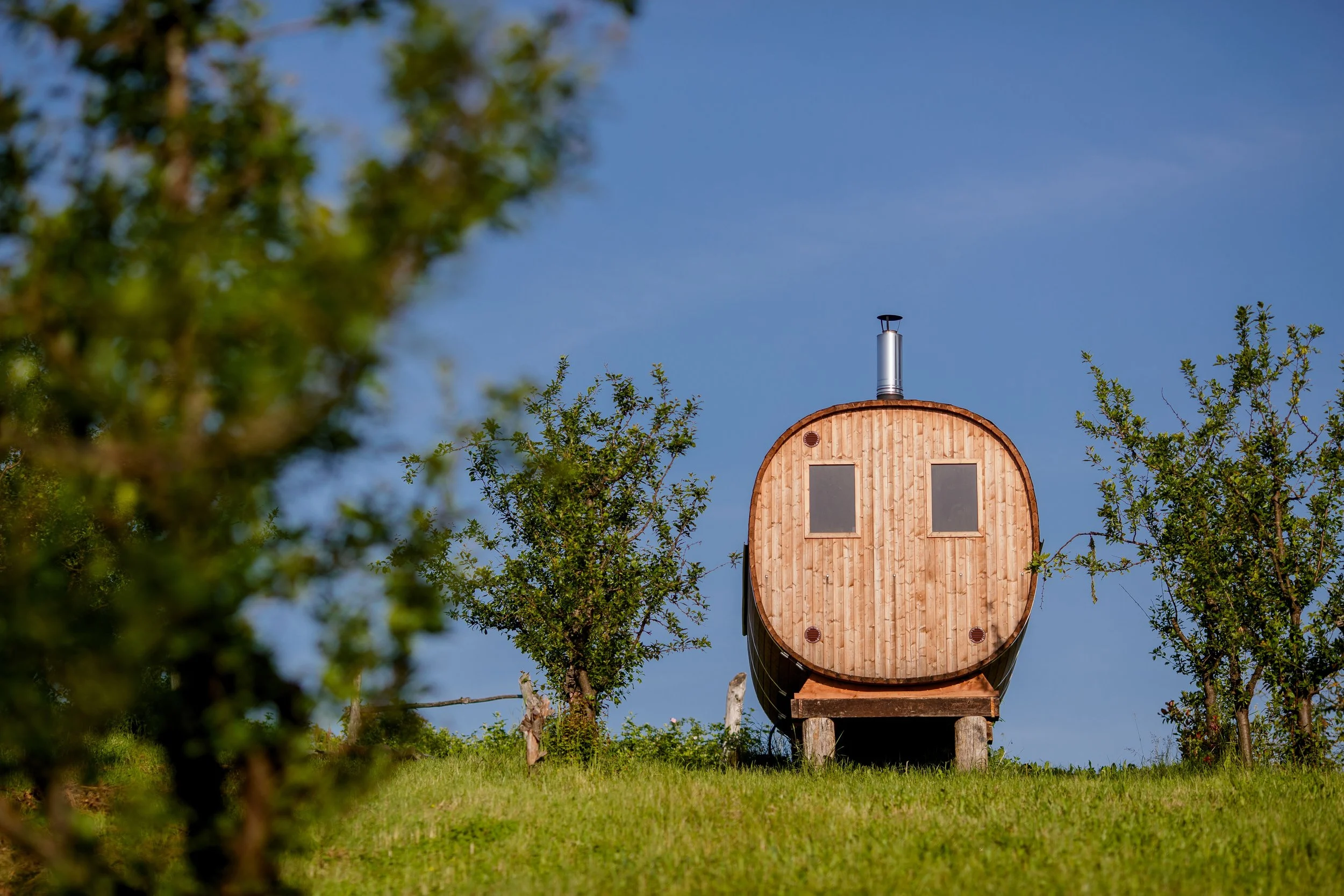 sauna at yoga retreat in croatia 