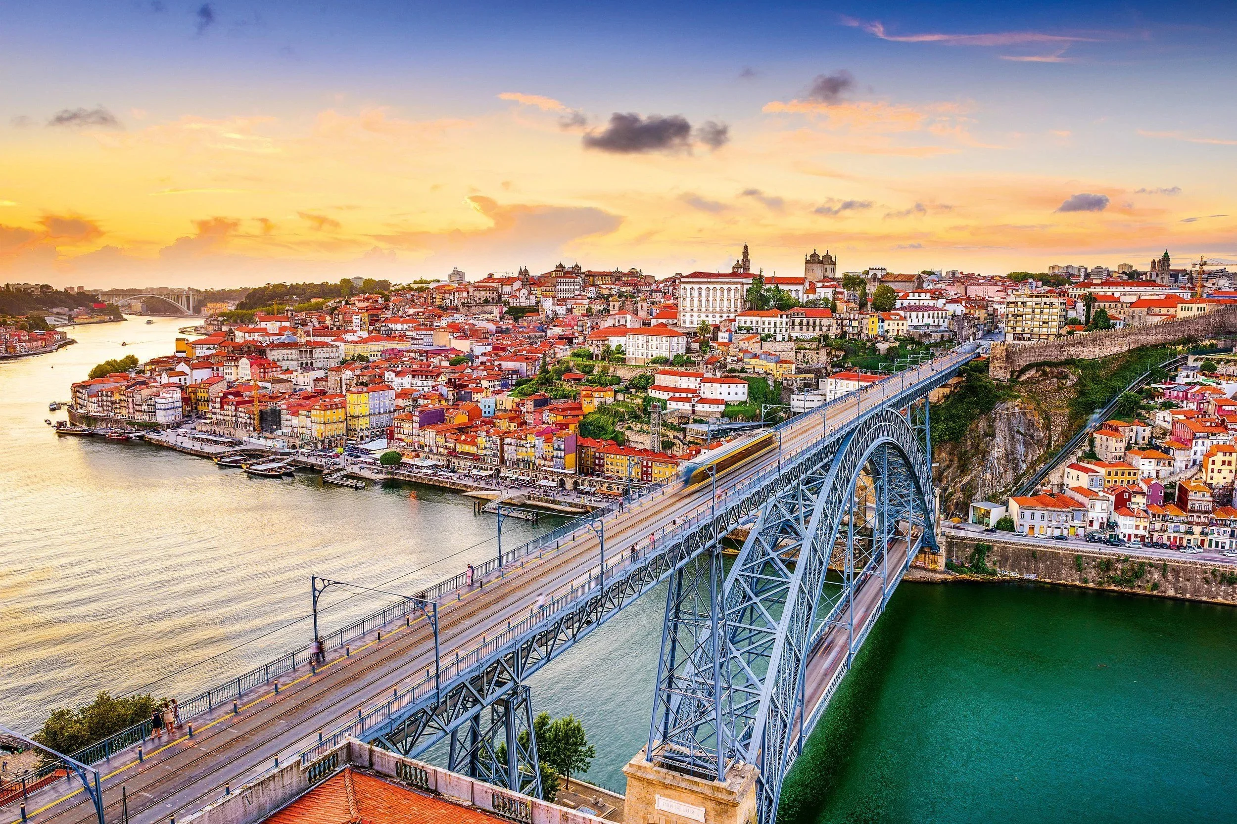 Porto old town and the Douro River