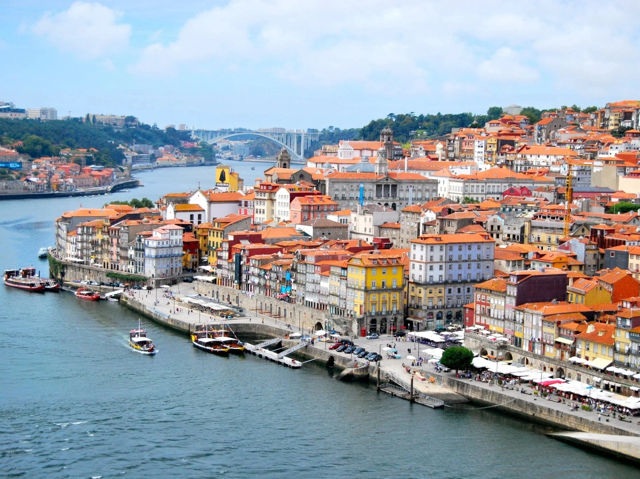 Porto's Ribeira and the Douro River.