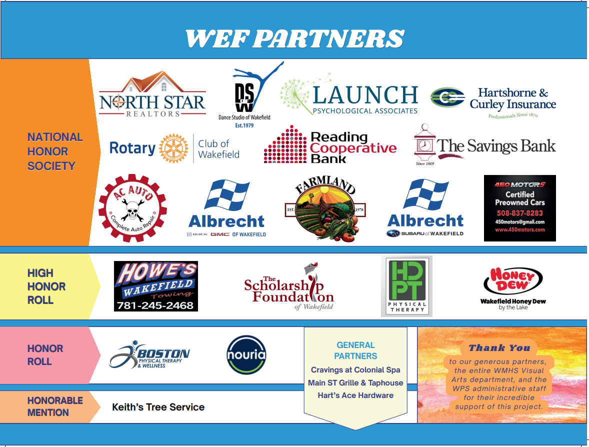 WEF Recognizes and Thanks Local Business Partners for their Support 