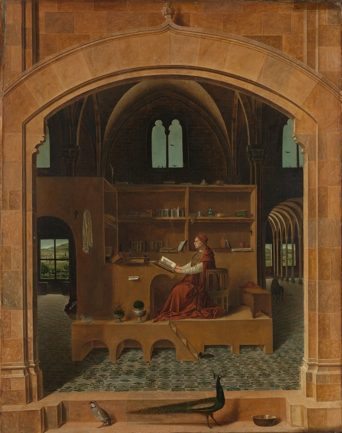 Reference: "Saint Jerome in His Study" (Antonello da Messina, 1474)