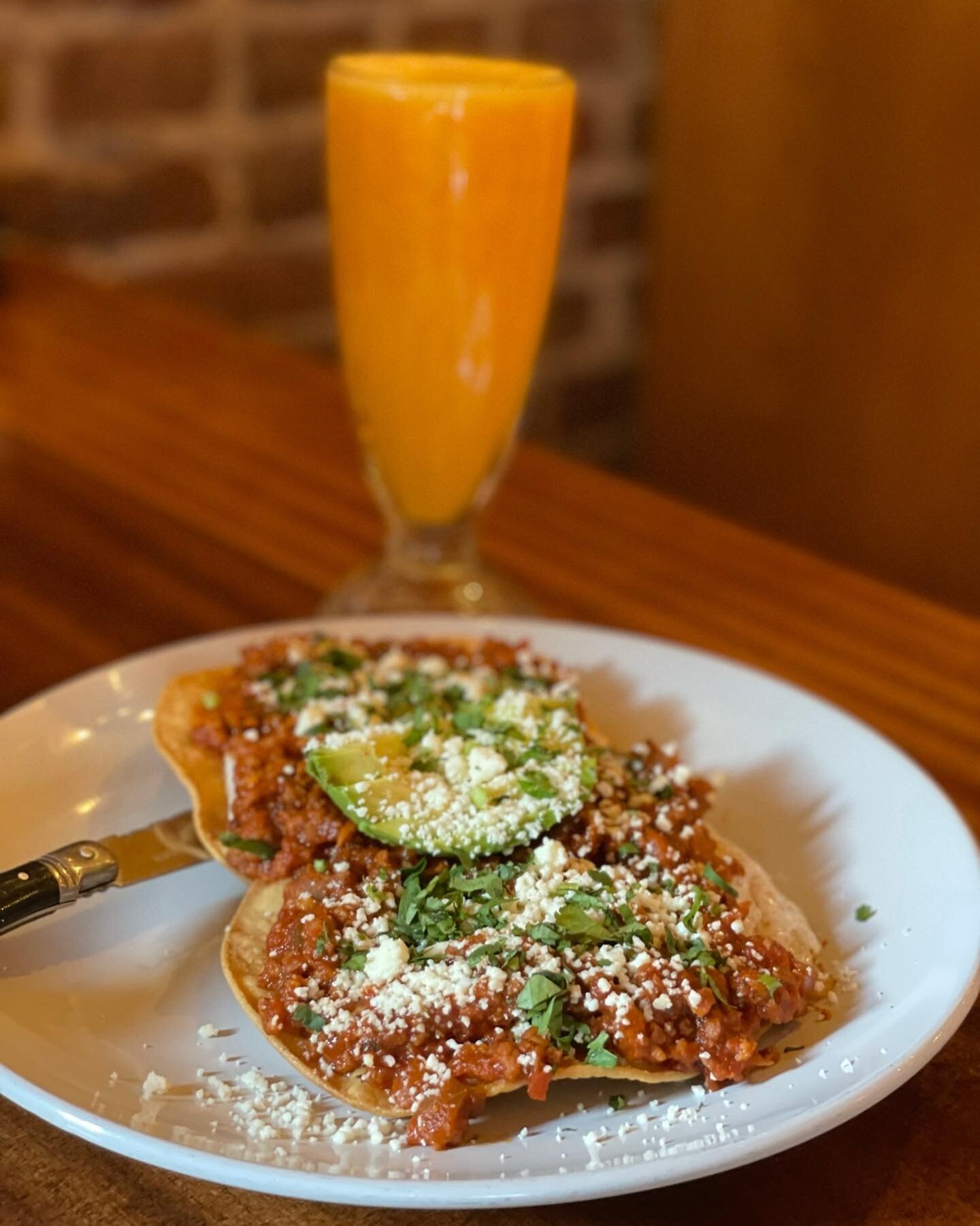 YES we are open today. And YES you can have your favorite Huevos Rancheros for LUNCH! 🌶️ 🍳