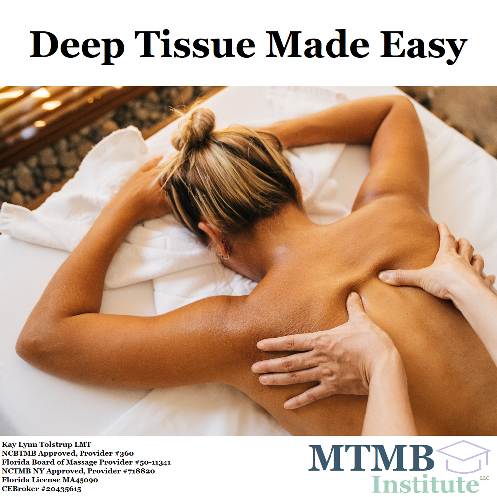 Medical Massage Courses & Certification  Science of Massage Institute »  FOUR STRATEGIES FOR DEEP-TISSUE MASSAGE
