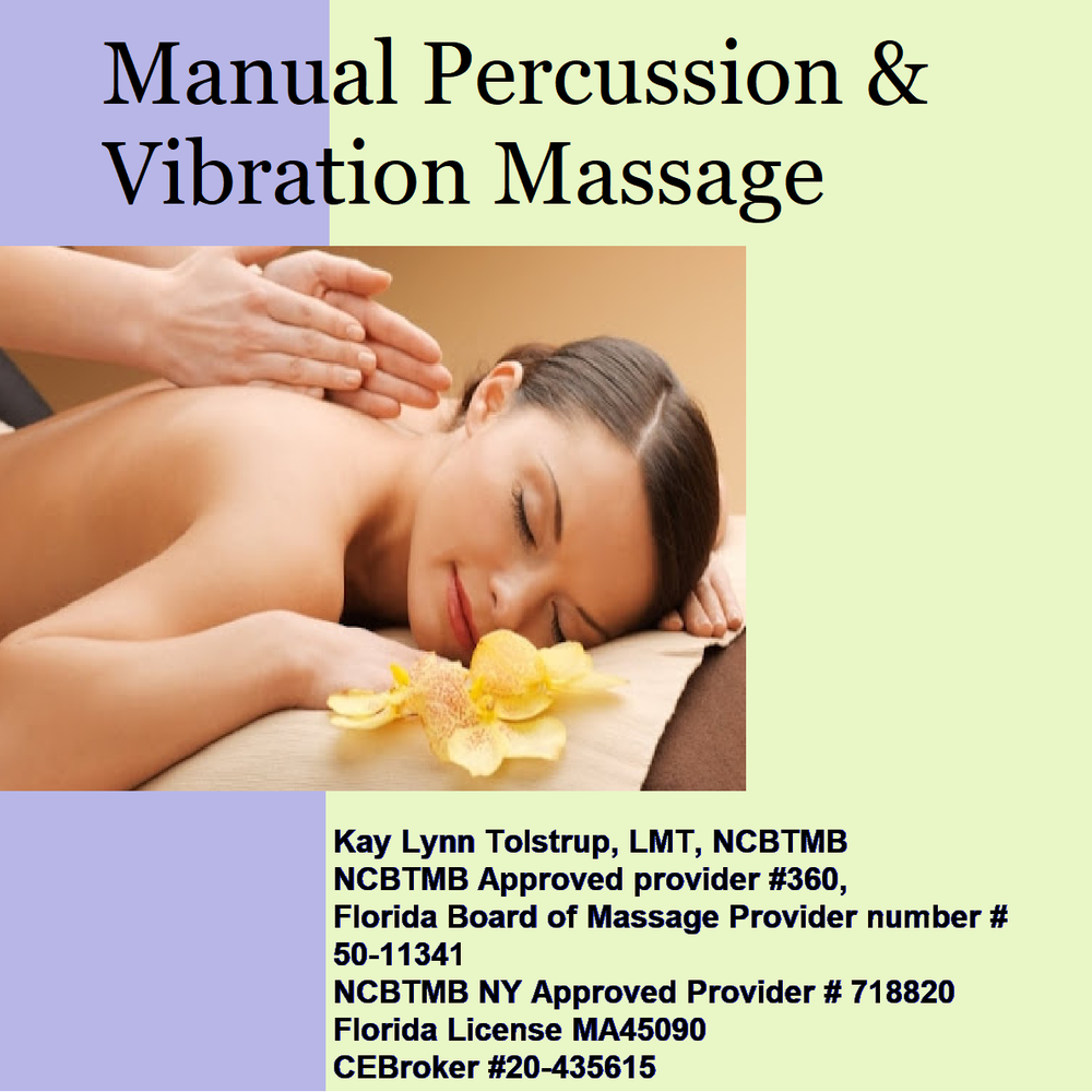 Webinar Based Training - Manual Percussion and Vibration Massage