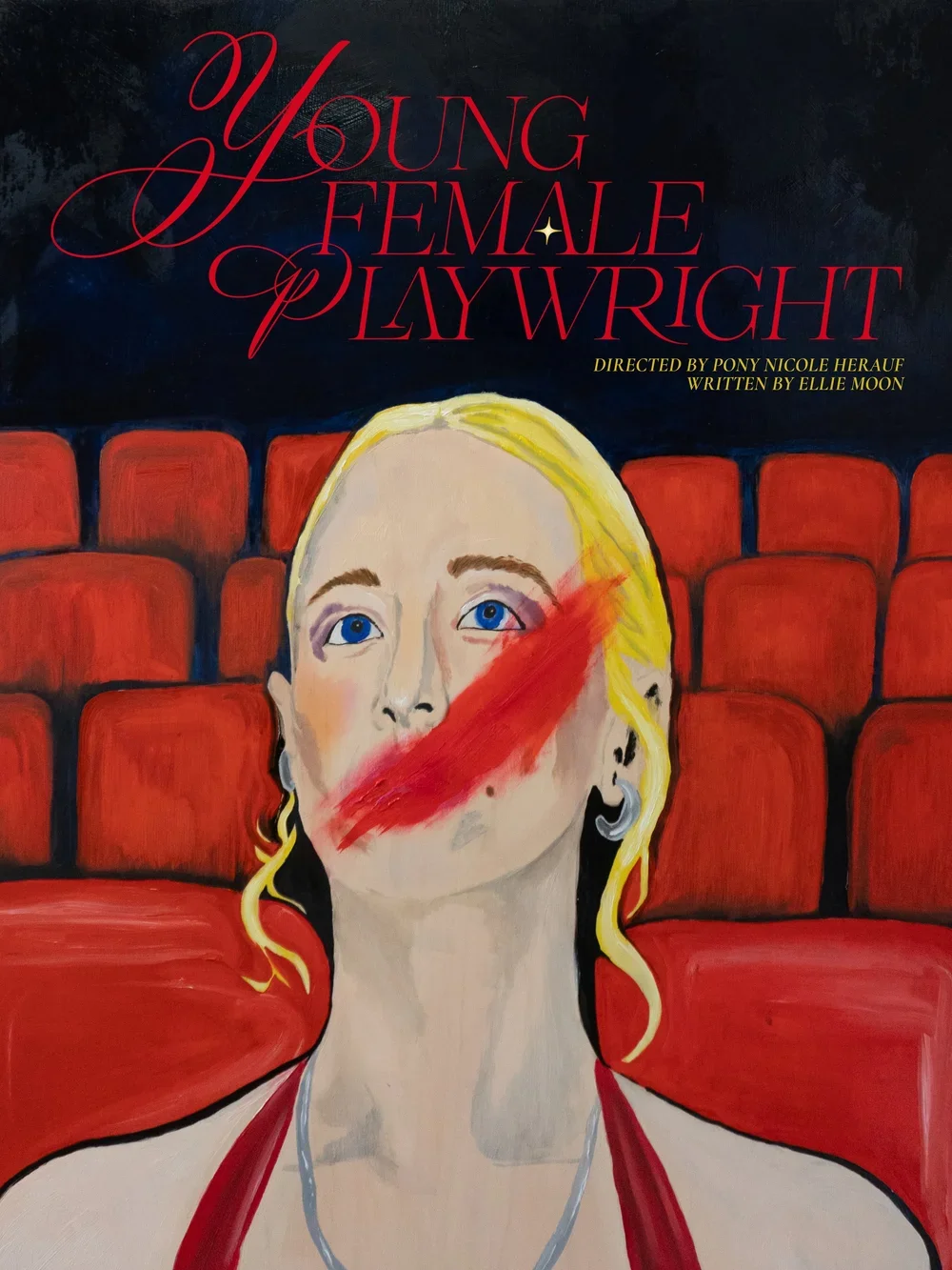 Young Female Playwright - Poster