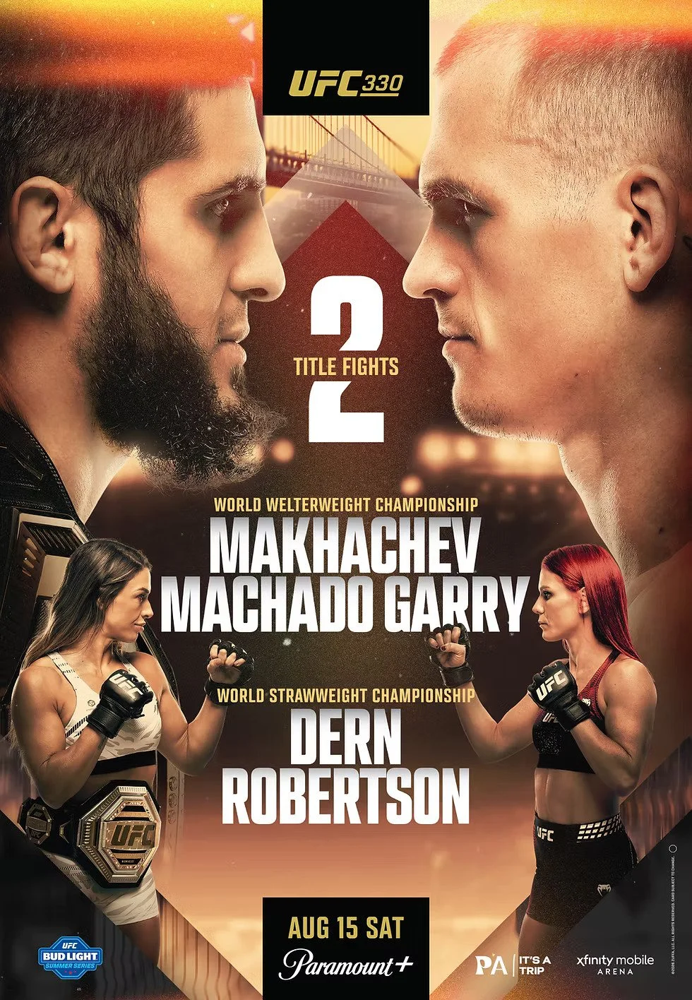 UFC 330: Makhachev vs Machado Garry - Poster