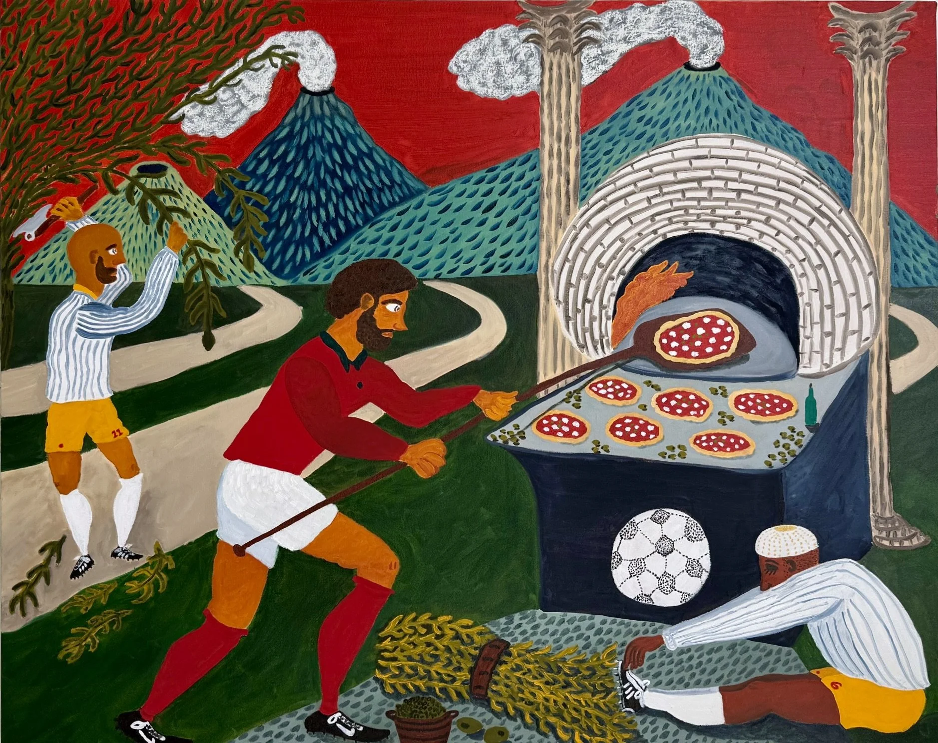 Extraction Technique (Origin Domain Myth), 50” x 40”, Oil on canvas, 2026 