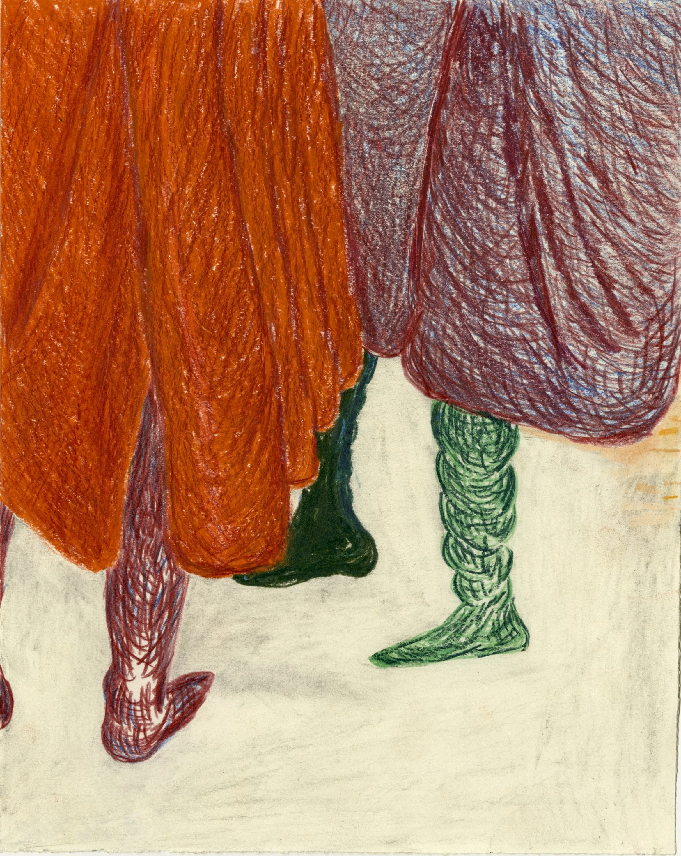 "Untitled", Color pencil on paper, 11" x 8"