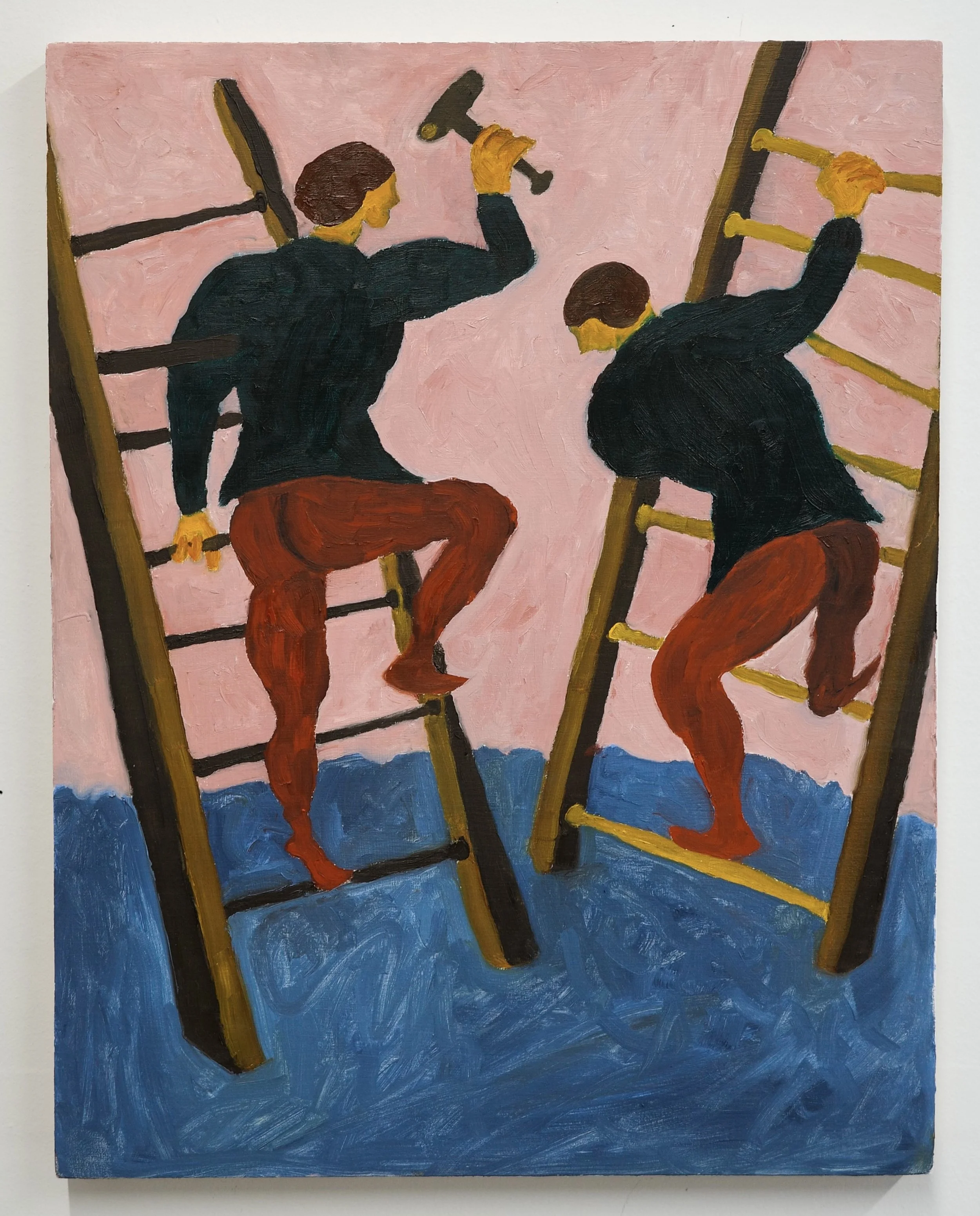 "Excessive responsibilities", Oil on panel, 14” x 11”
