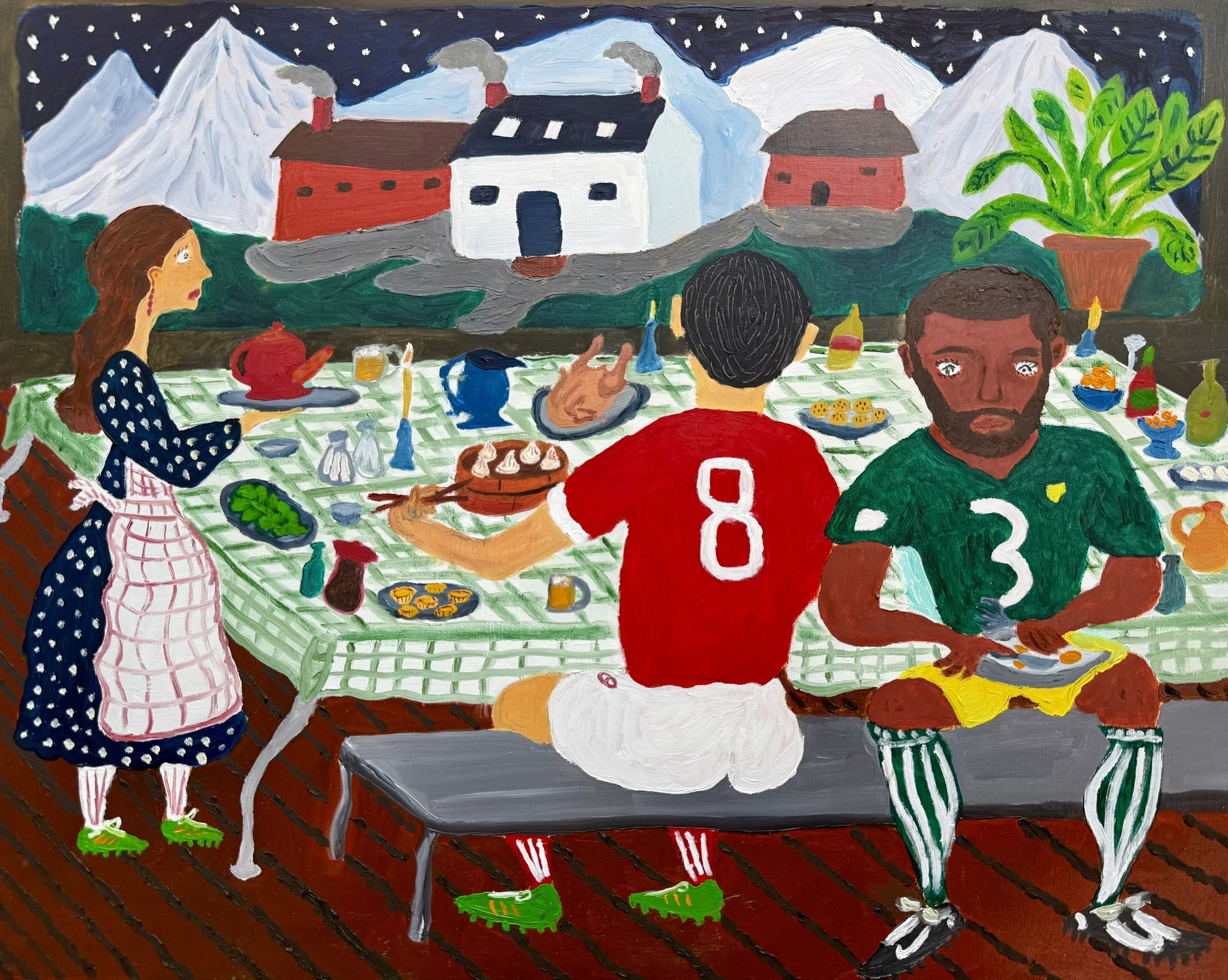Home Advantage, 16” x 20”, Oil on Panel, 2026
