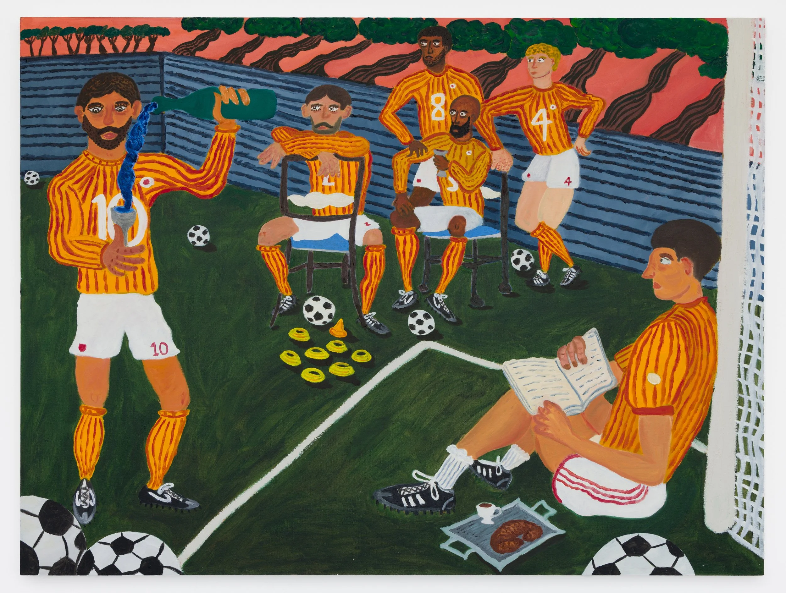 Captain’s Practice (Fluid Tactics), Oil on canvas,  48” x 36”