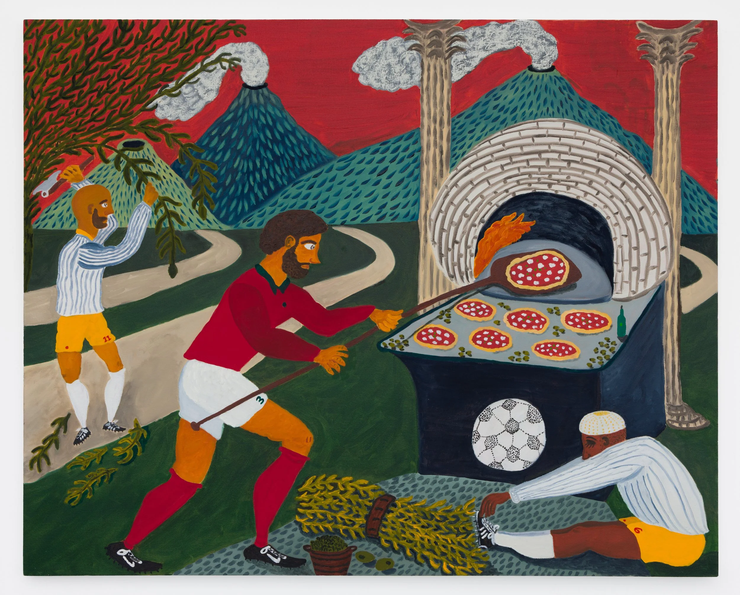 Extraction Technique (Origin Domain Myth), Oil on canvas, 50” x 40”