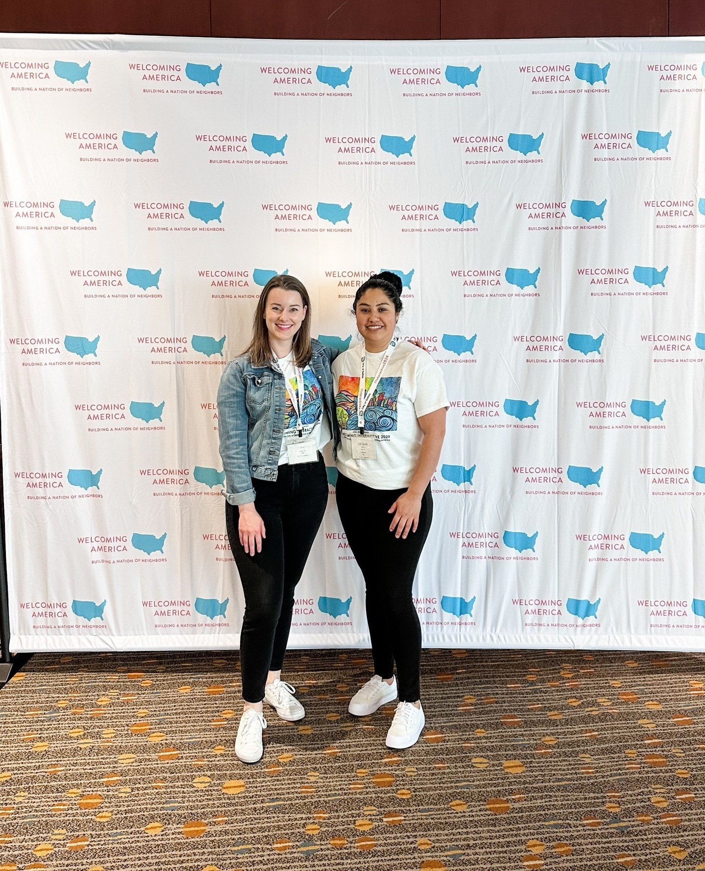 Cecilia and Kelly attended the 2024 Welcoming Interactive last week in Dallas, Texas! ✈️ They were joined by 22 other changemakers from Nebraska, and the conference was attended by over 800 people from all over the United States. ⁠
⁠
In addition to i