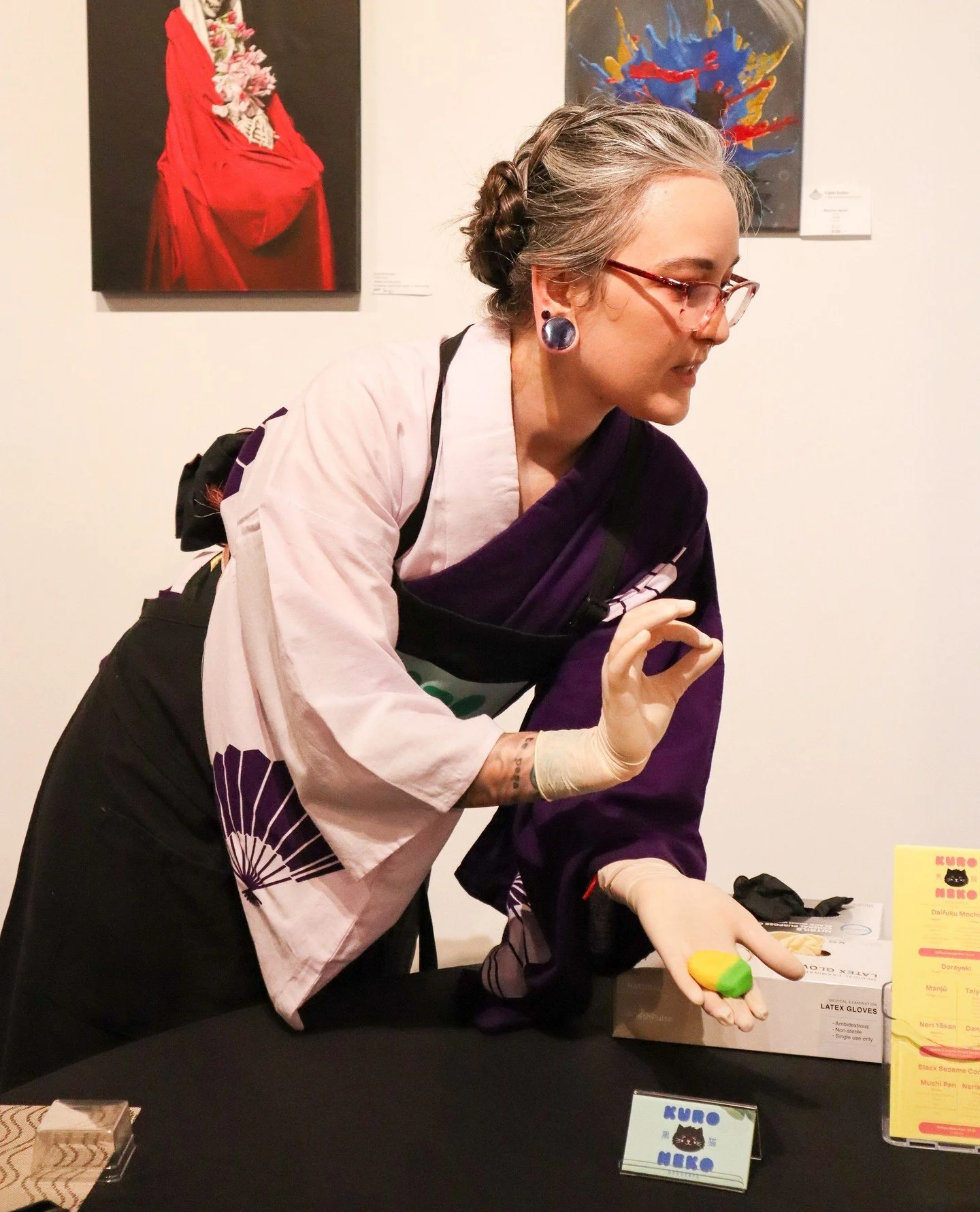 Our first Global Sweets Studio was a success! We packed the Turbine Flats gallery with sweet makers and sweet lovers alike. Thank you to our artisans:  Bia Espinoza with @susweetballoon, Candy Alvarez with @candys.cookies402, Heidi Martinez Reyes wit