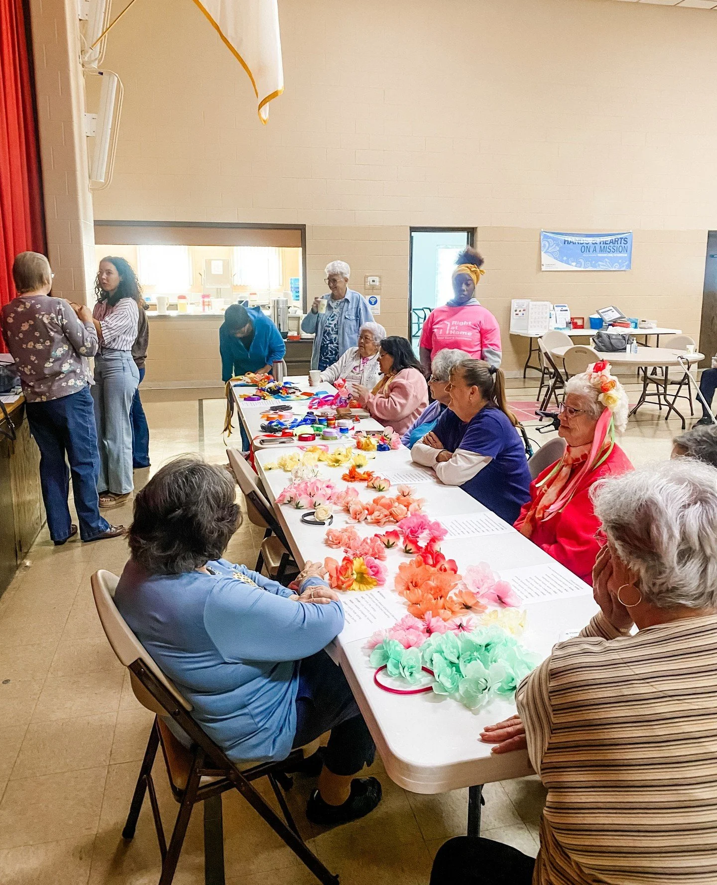Our graduates never stop giving back. After they finish The Refinery, they show up in the community with so much heart, like the women leading creative projects at the Washington Street Senior Center. Tanya, who is from Ukraine, has been a beautiful 