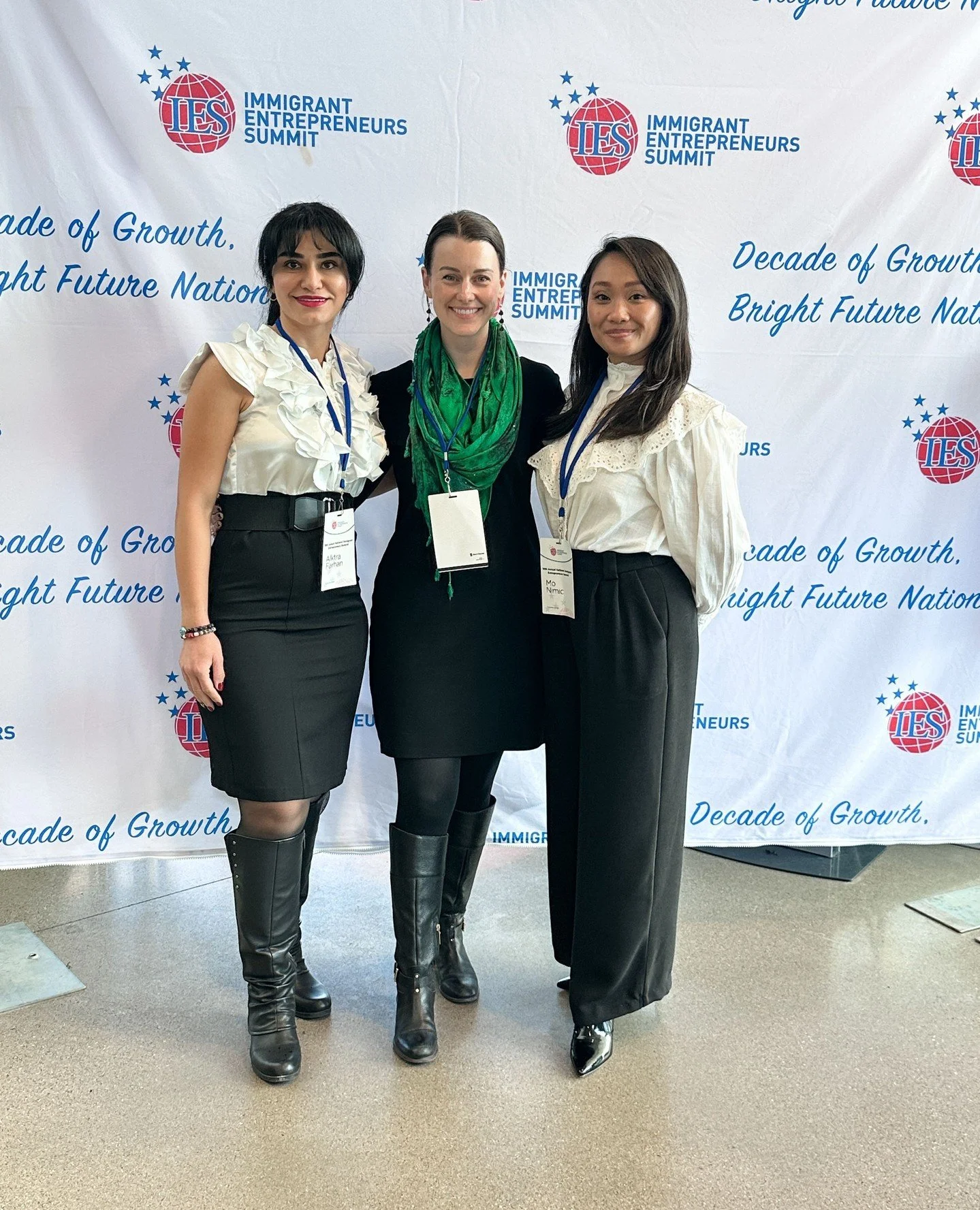 ECHO Collective in Des Moines! This was our second visit to the Immigrant Entrepreneurs Summit, which brings together entrepreneurs from all over the region. Thank you for the experience, Alktra, Karla, and Mo. 🥰⁠
⁠
🌎️ @ies_world⁠
🎨 @art__by__alkt