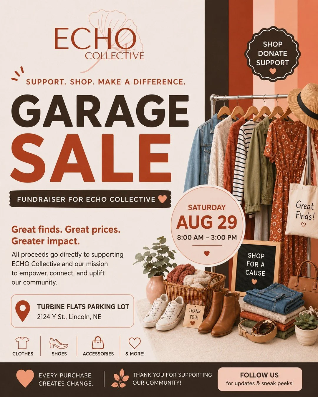Shop local, support women, and score awesome treasures! ✨⁠
⁠
We are so excited to invite you to our Community Garage Sale this weekend, organized with love by our very own graduates, Cinthya Romana @sanacion_del_alma402 and Jahena Cervantes @cervante