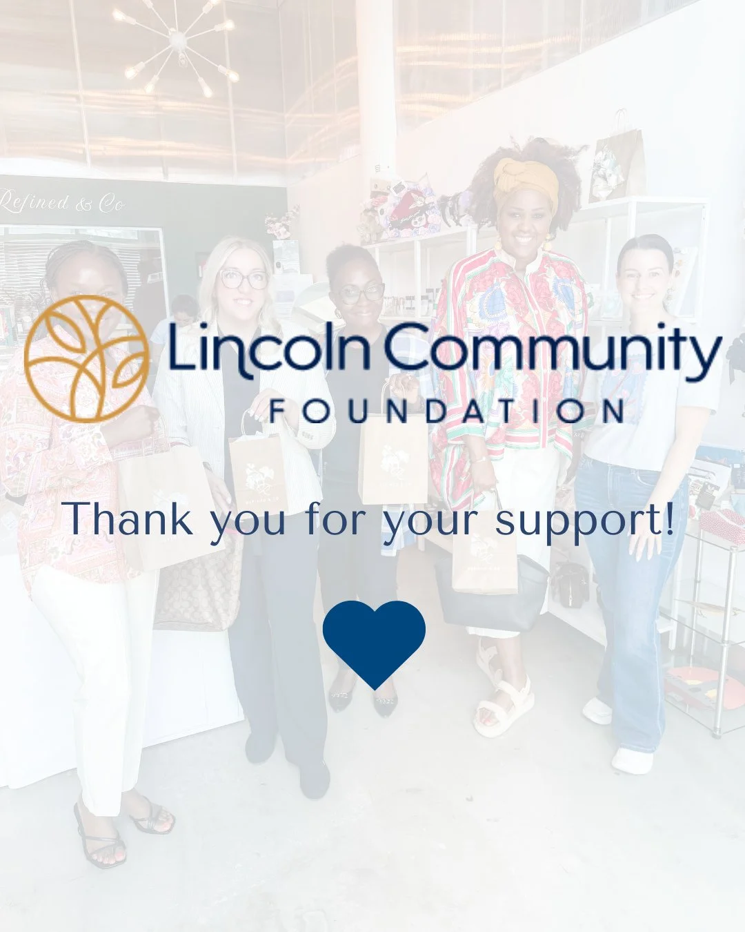 Thank you to the Lincoln Community Foundation for awarding ECHO Collective a grant to support our entrepreneurs! ⁠💙 @lincolncommunityfoundation