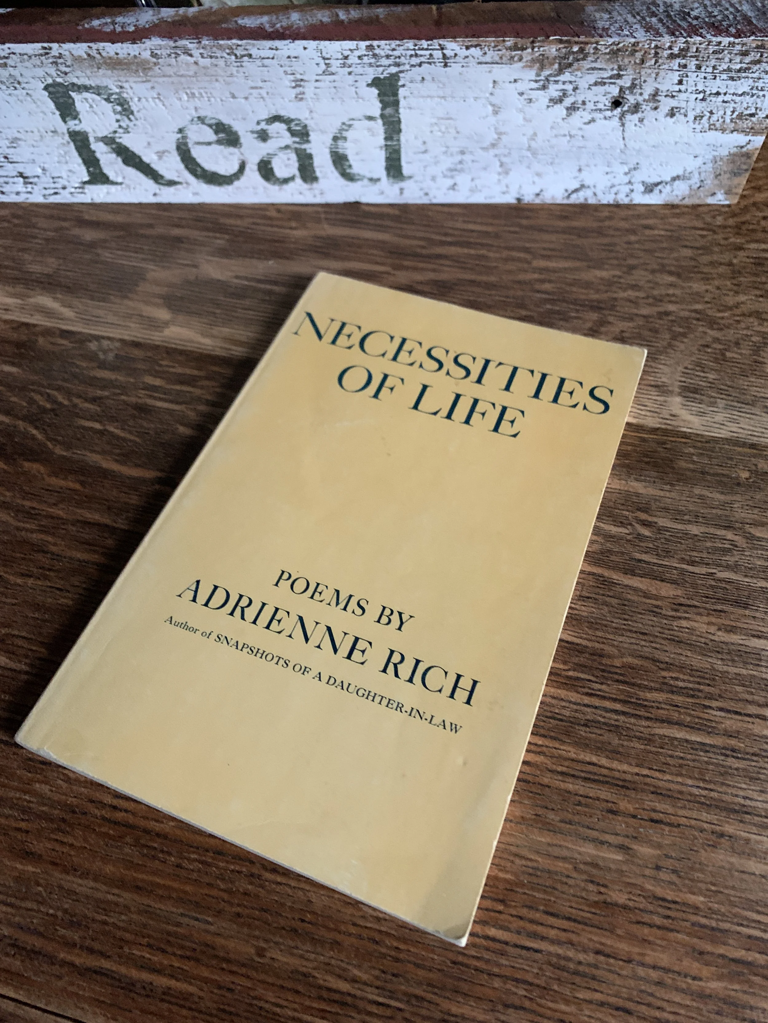 Adrienne Rich: Necessities of Life (rare paperback)