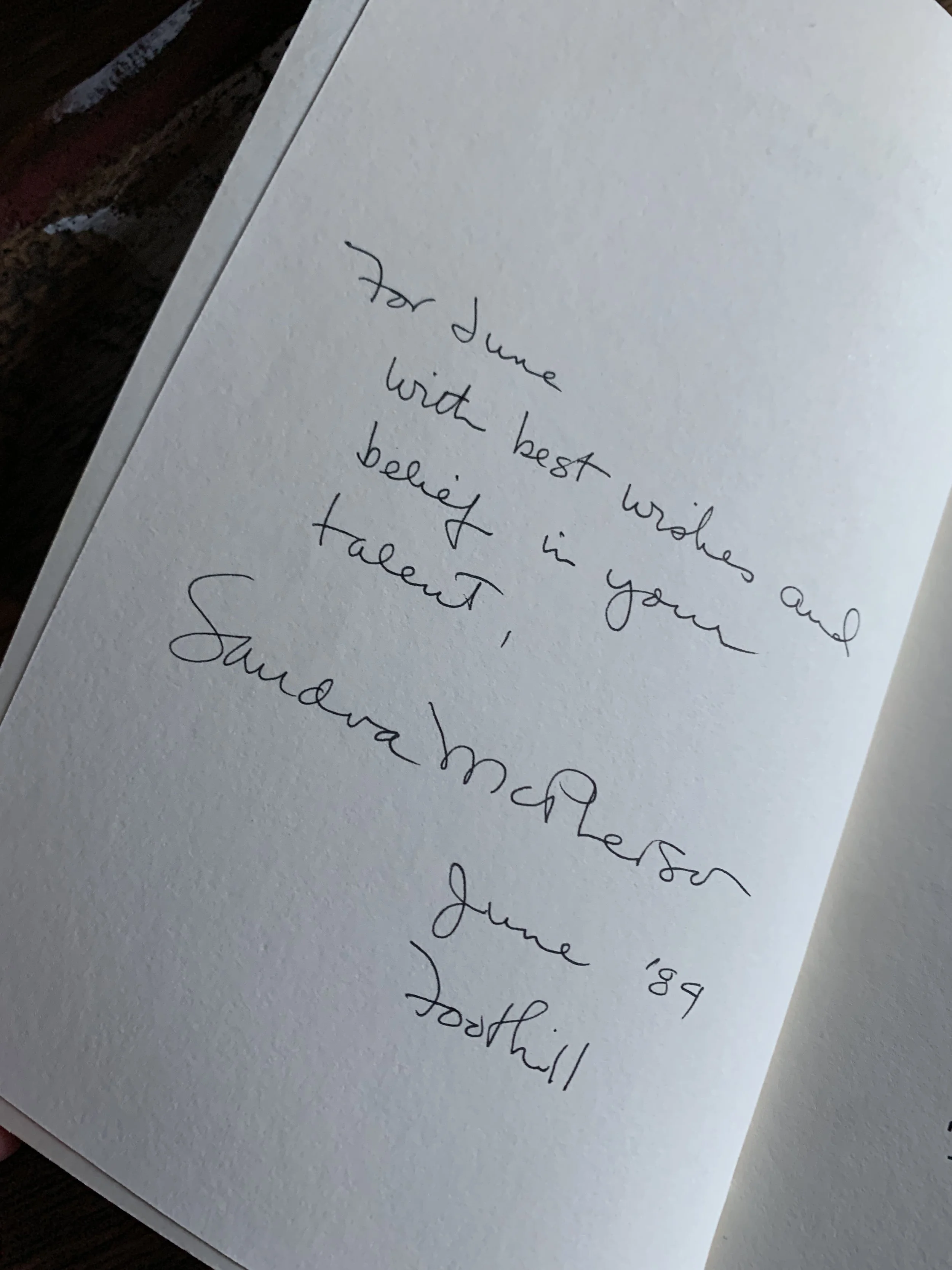 Sandra McPherson SIGNED/INSCRIBED 1973 First Edition "Radiation" paperback