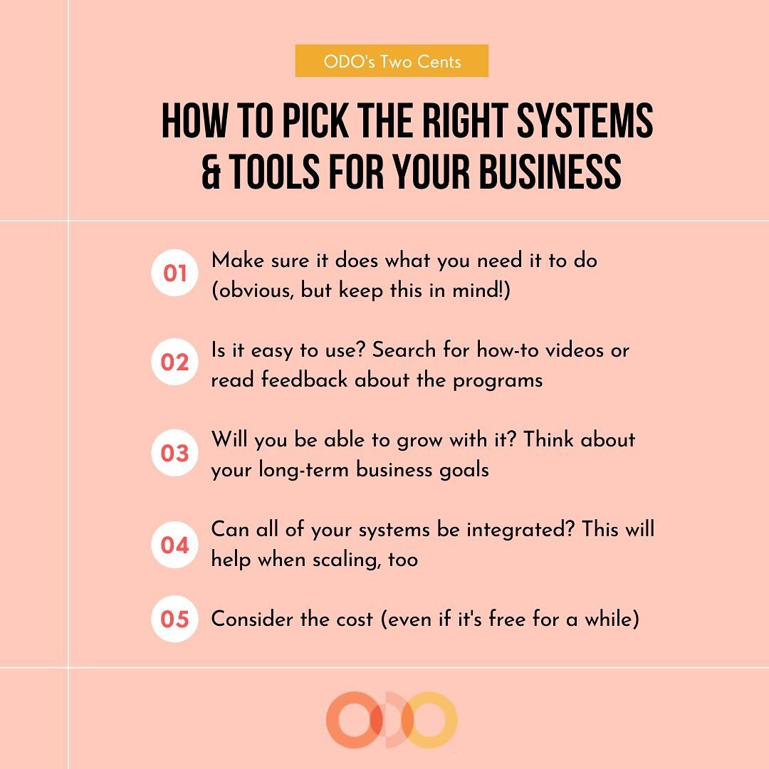 Everyone needs tools! Before you start, have a check-list ready of what you're looking for and go down it as you search. Don't spend too much time on this one... and trust your gut. 

Know that your business needs may change in a year or two so at so