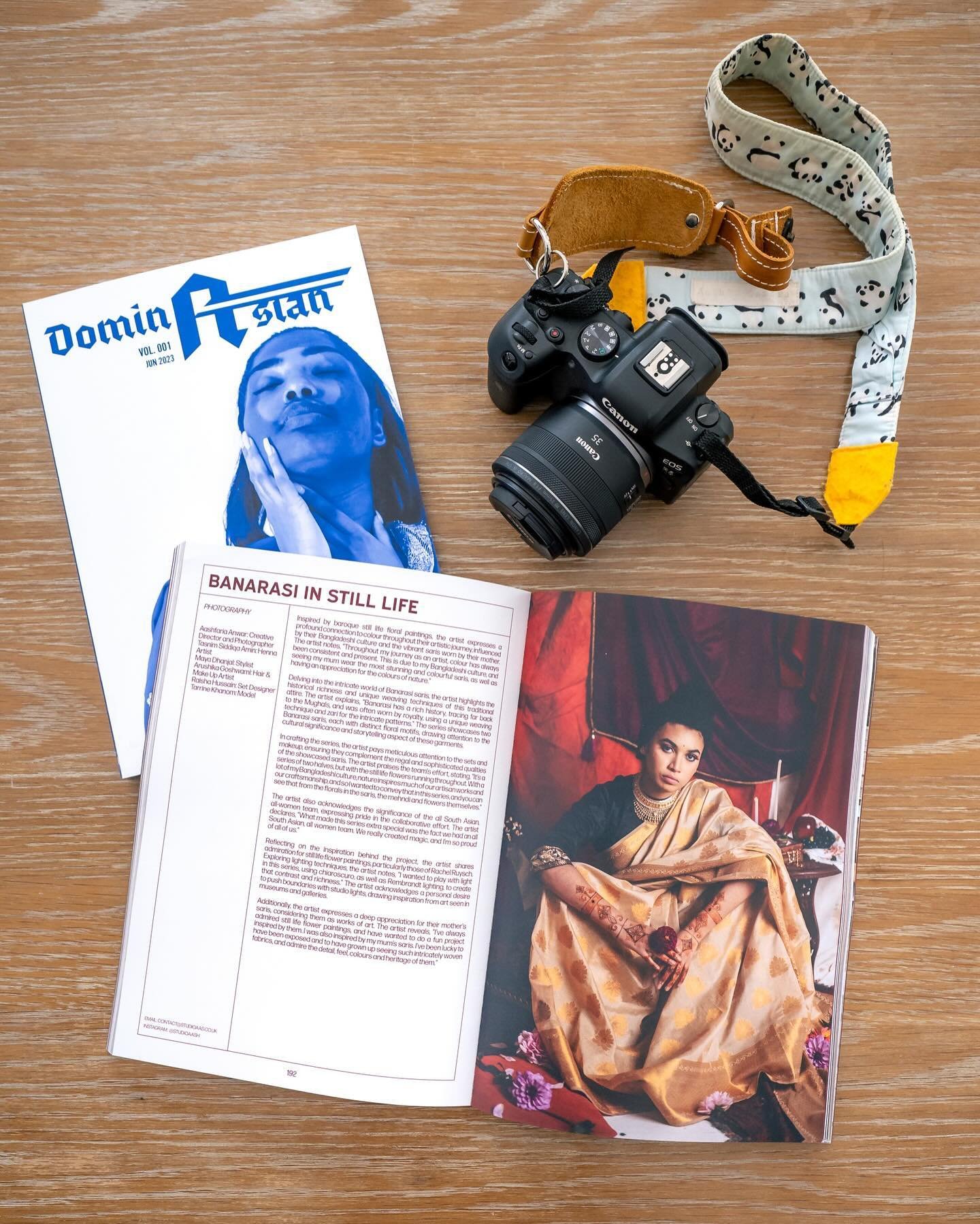 MY MAGAZINE DEBUT! I&rsquo;m so excited that two series of mine have been featured in the brilliant @dominasianmagazine 
My &ldquo;Tribute to the Birangona&rdquo; and my latest series, &ldquo;Banarasi in Still Life&rdquo; feature. My latest series is