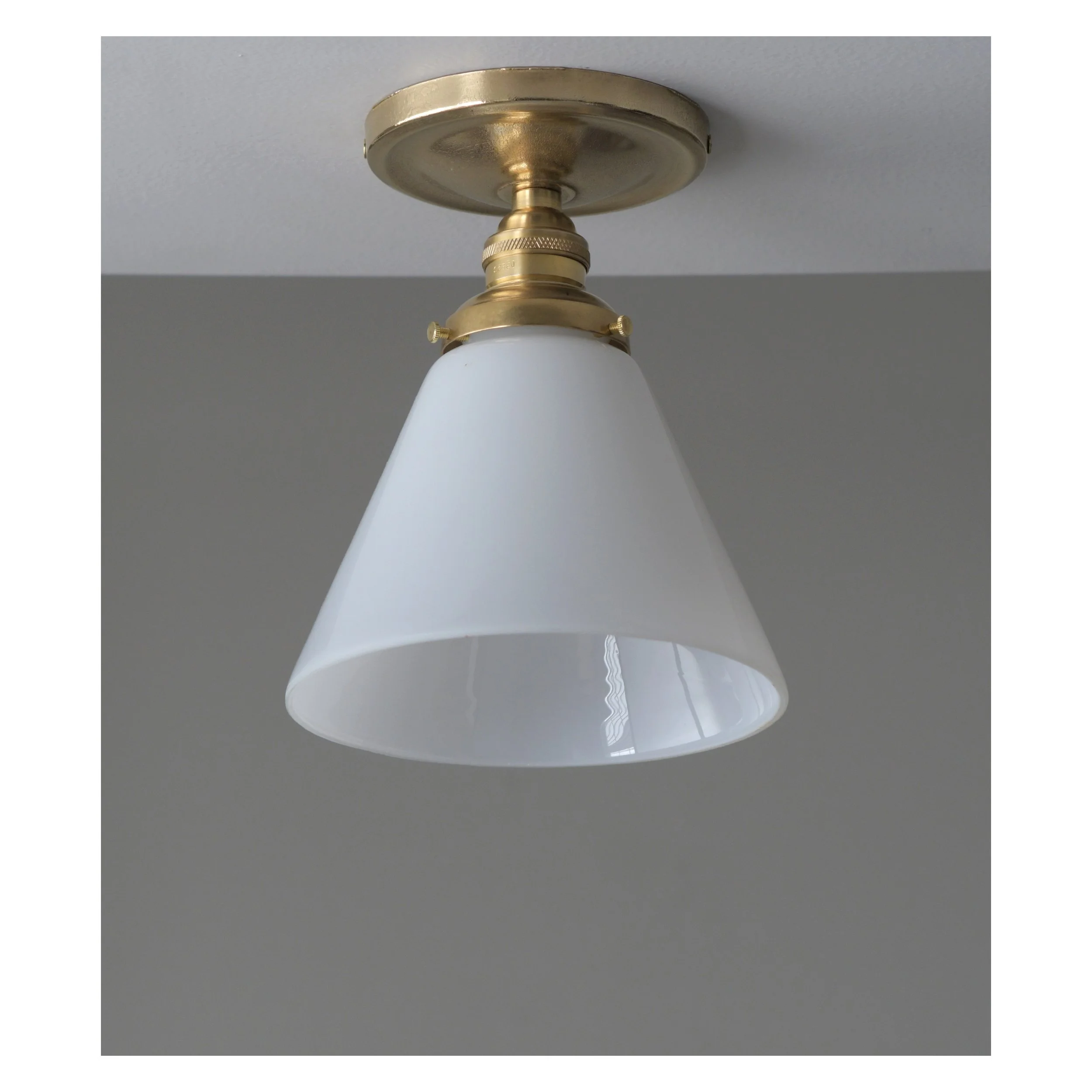 'Oak Park' Ceiling Fixture - Cast brass