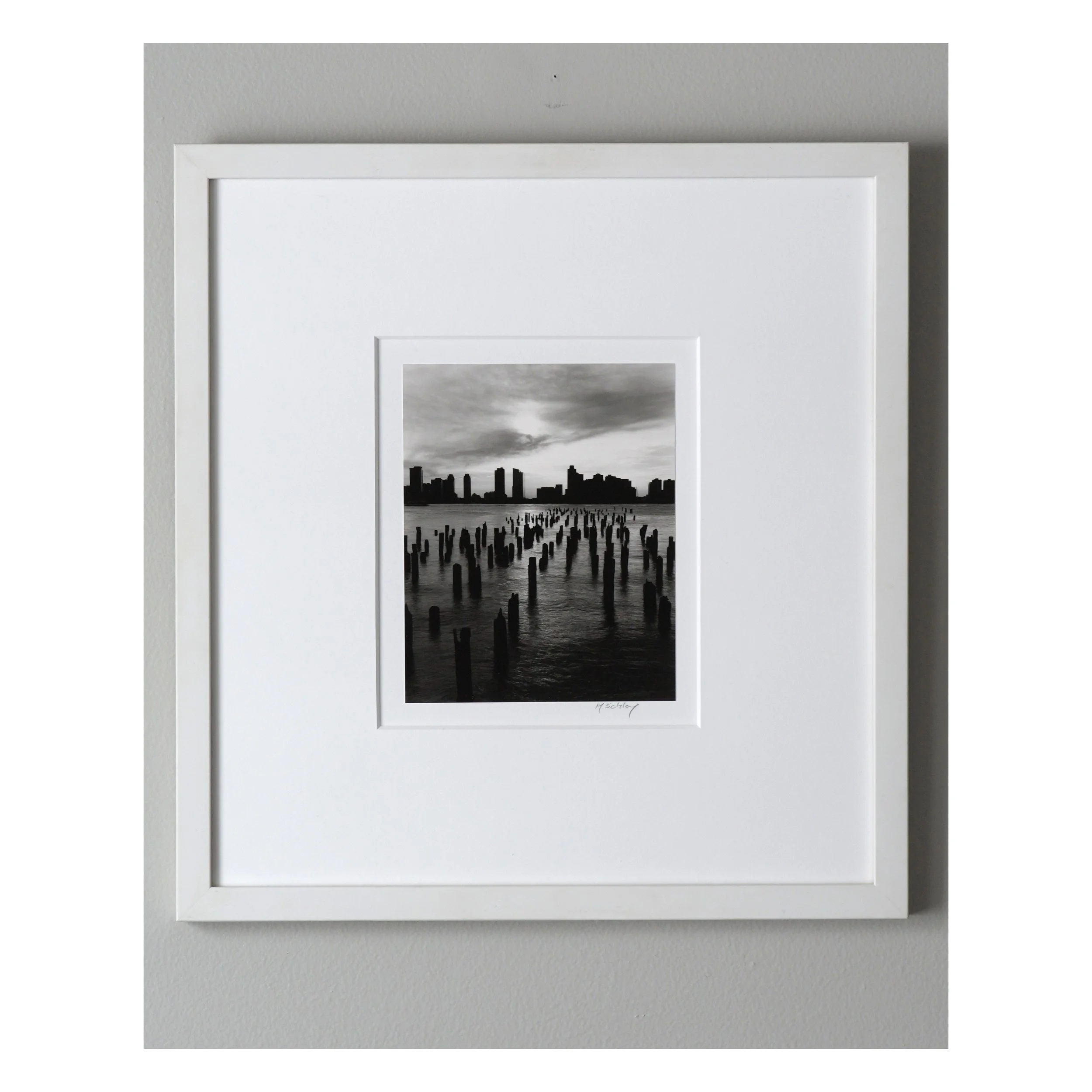 Original Silver Gelatin Print - Framed Photograph. Hudson River