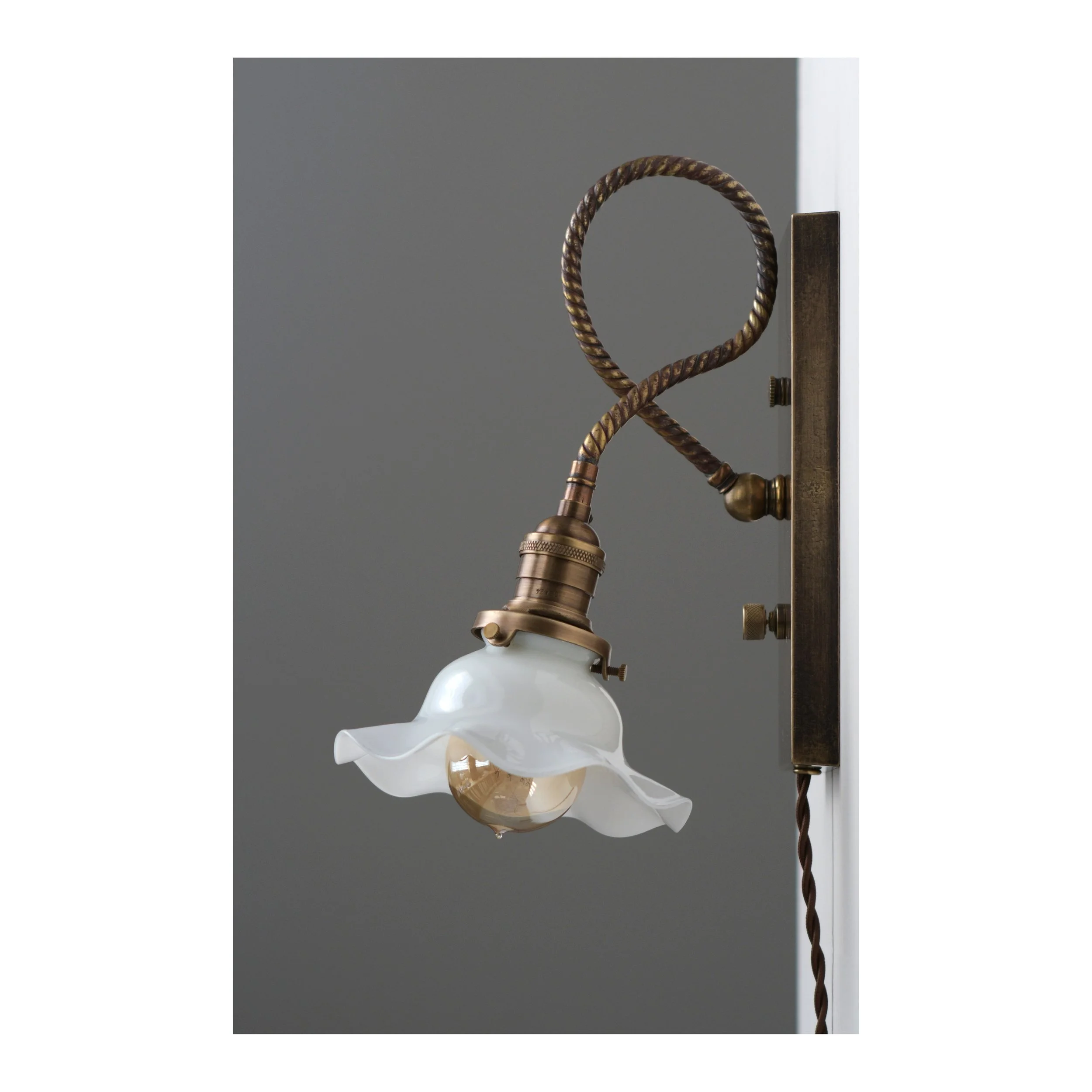 Antique / Modern Plug-in Sconce