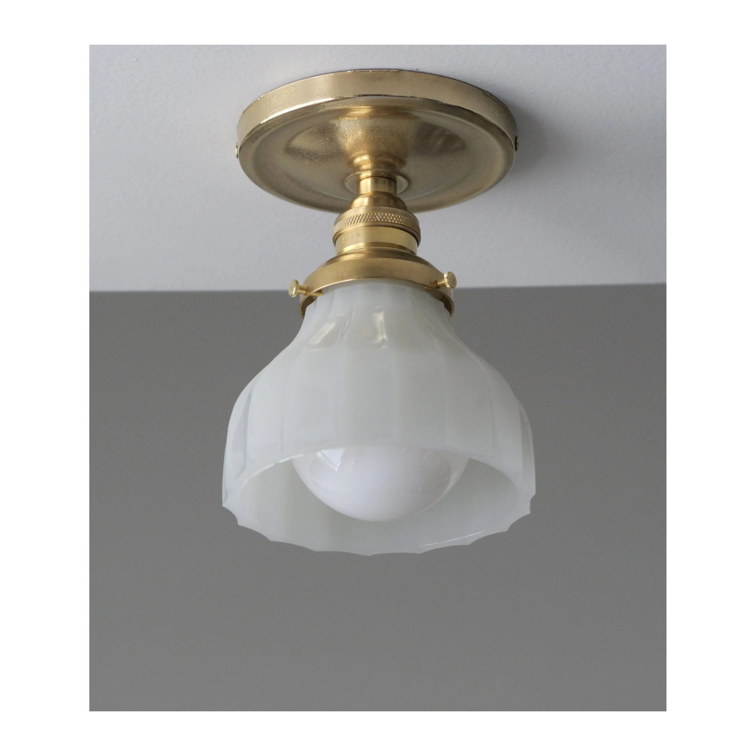 'Oak Park' Ceiling Fixture - Cast brass *Limited